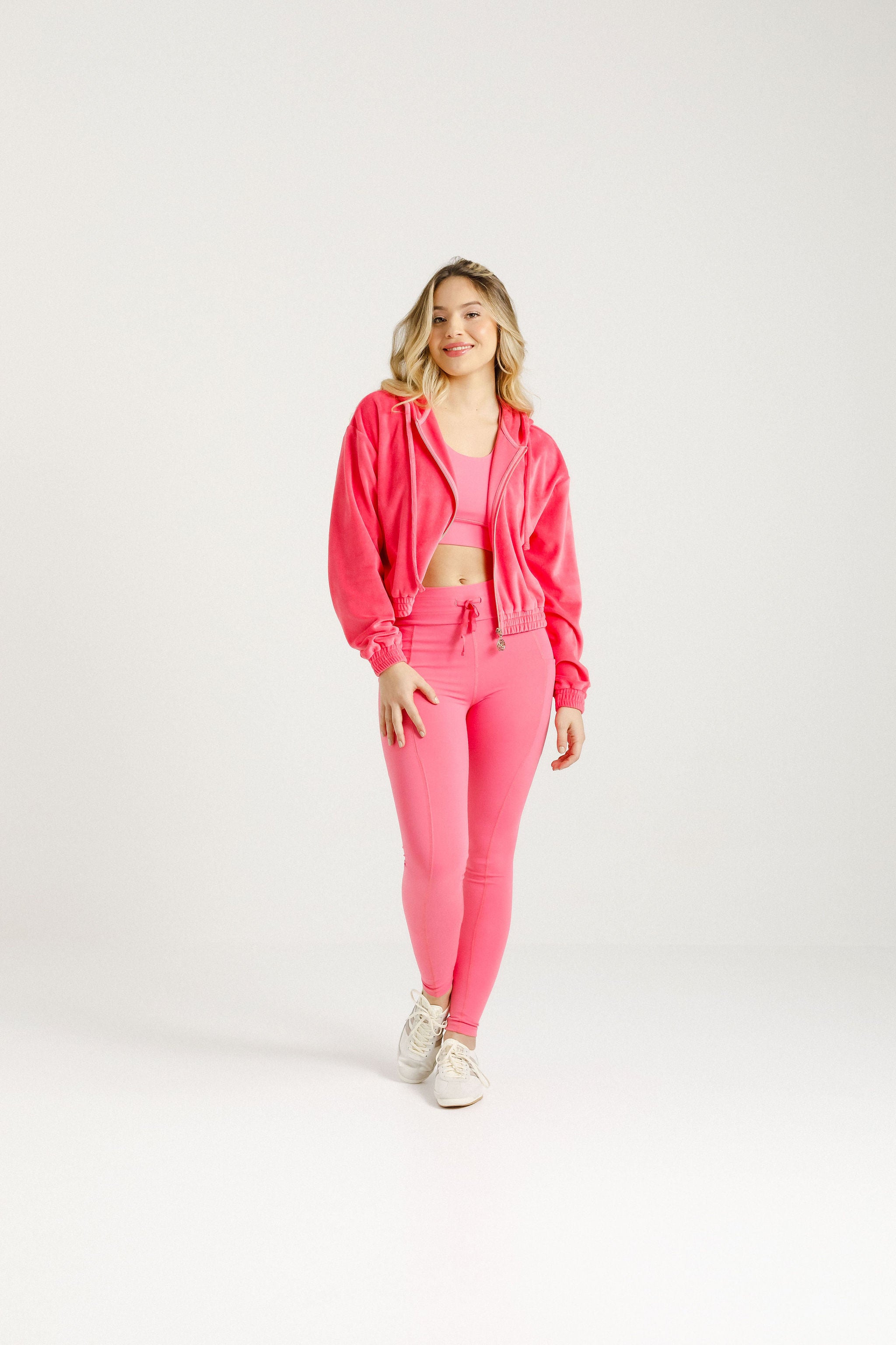 Emery Hoodie | Pink Fizz Velour