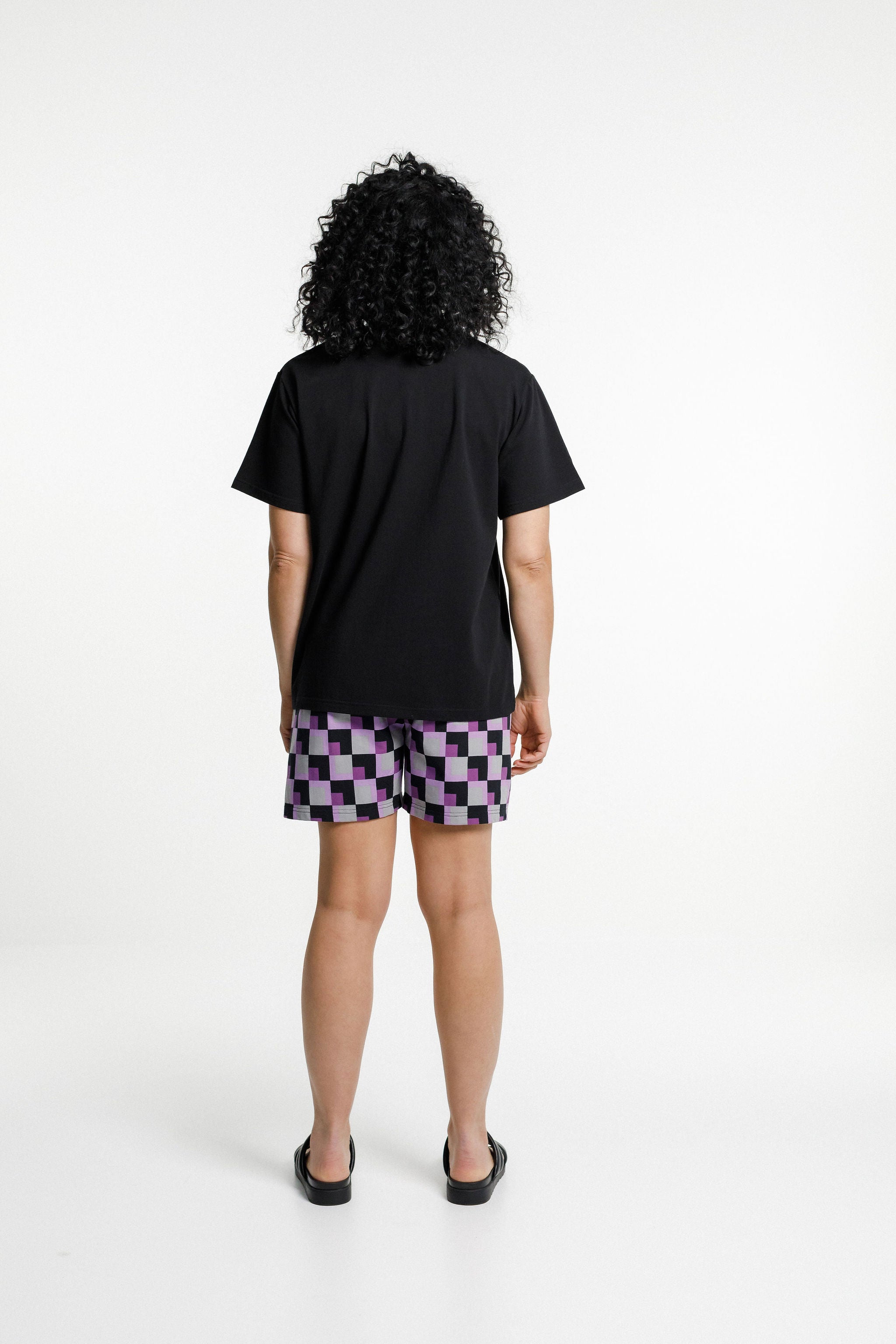 Topher Tee | Black with Mirror print
