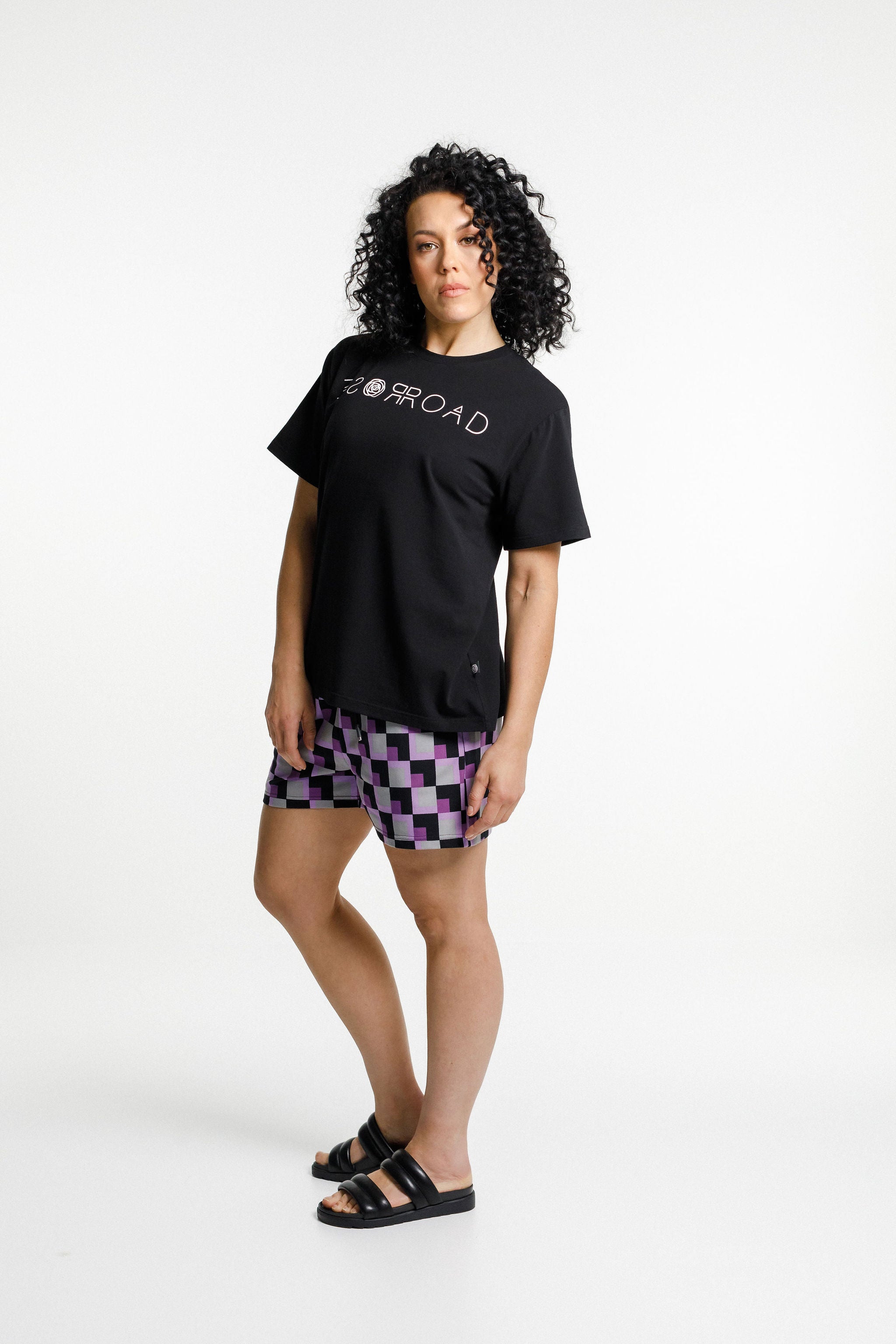Topher Tee | Black with Mirror print