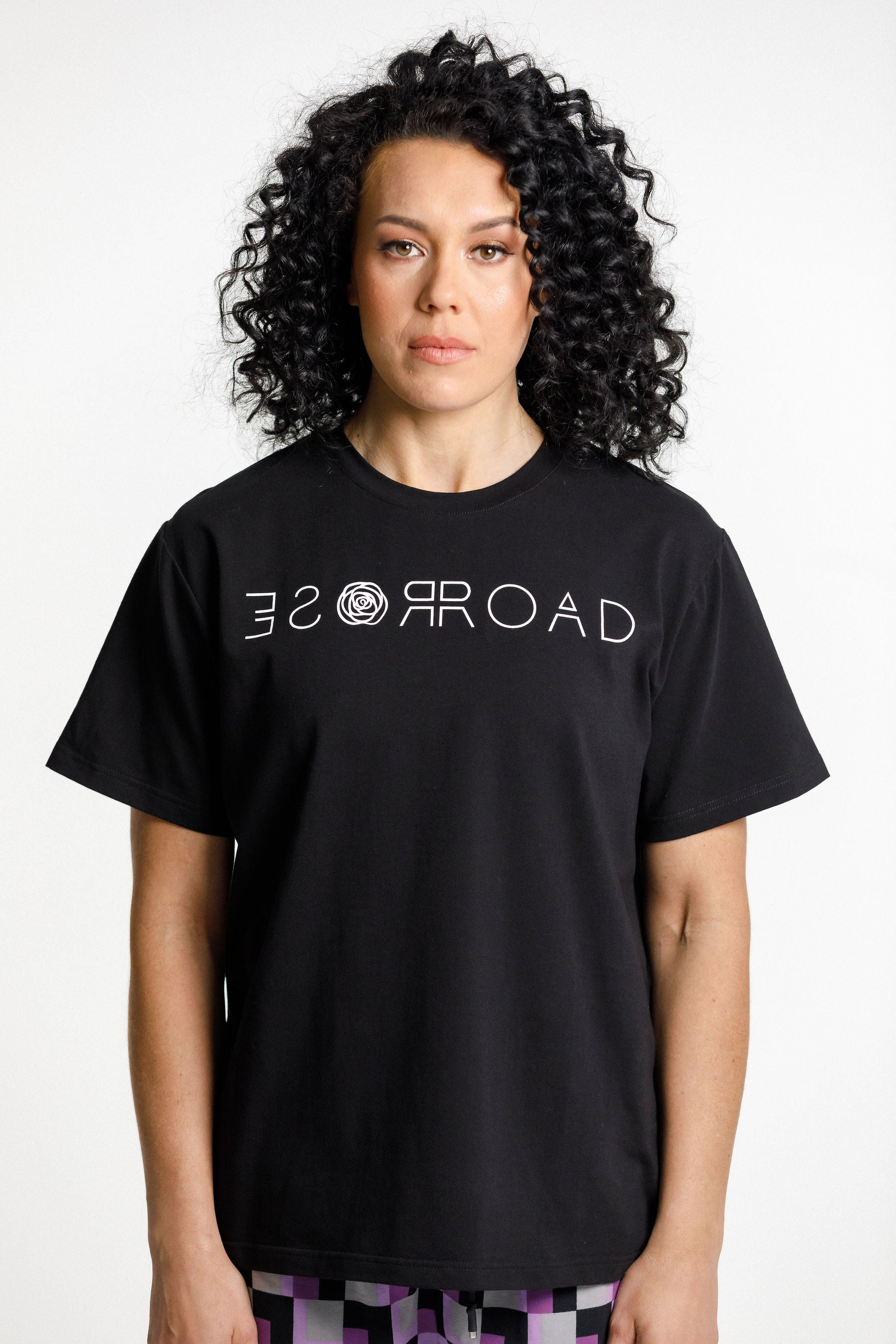 Topher Tee | Black with Mirror print