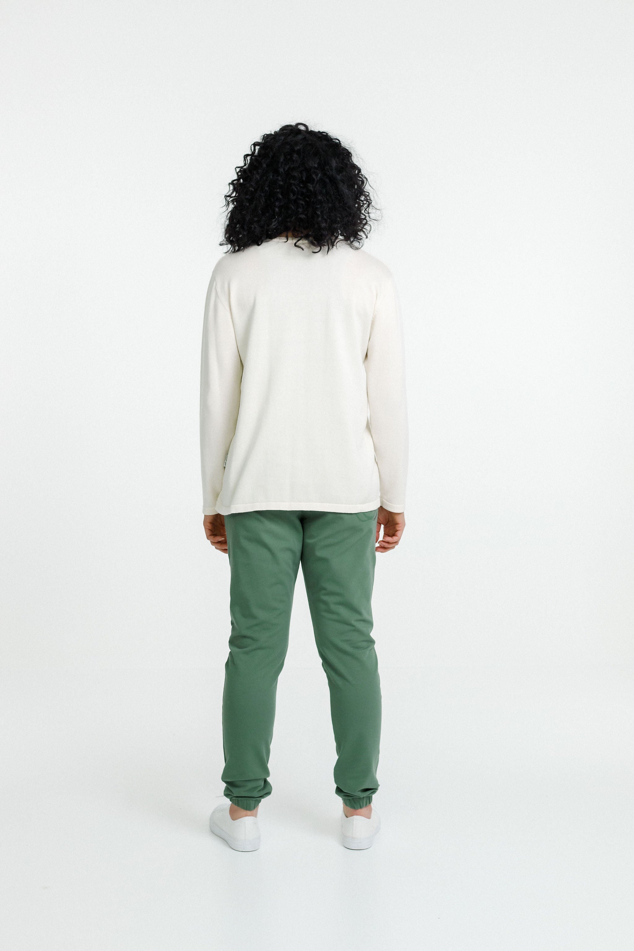 Long Sleeve Knit Topher Tee | Cream