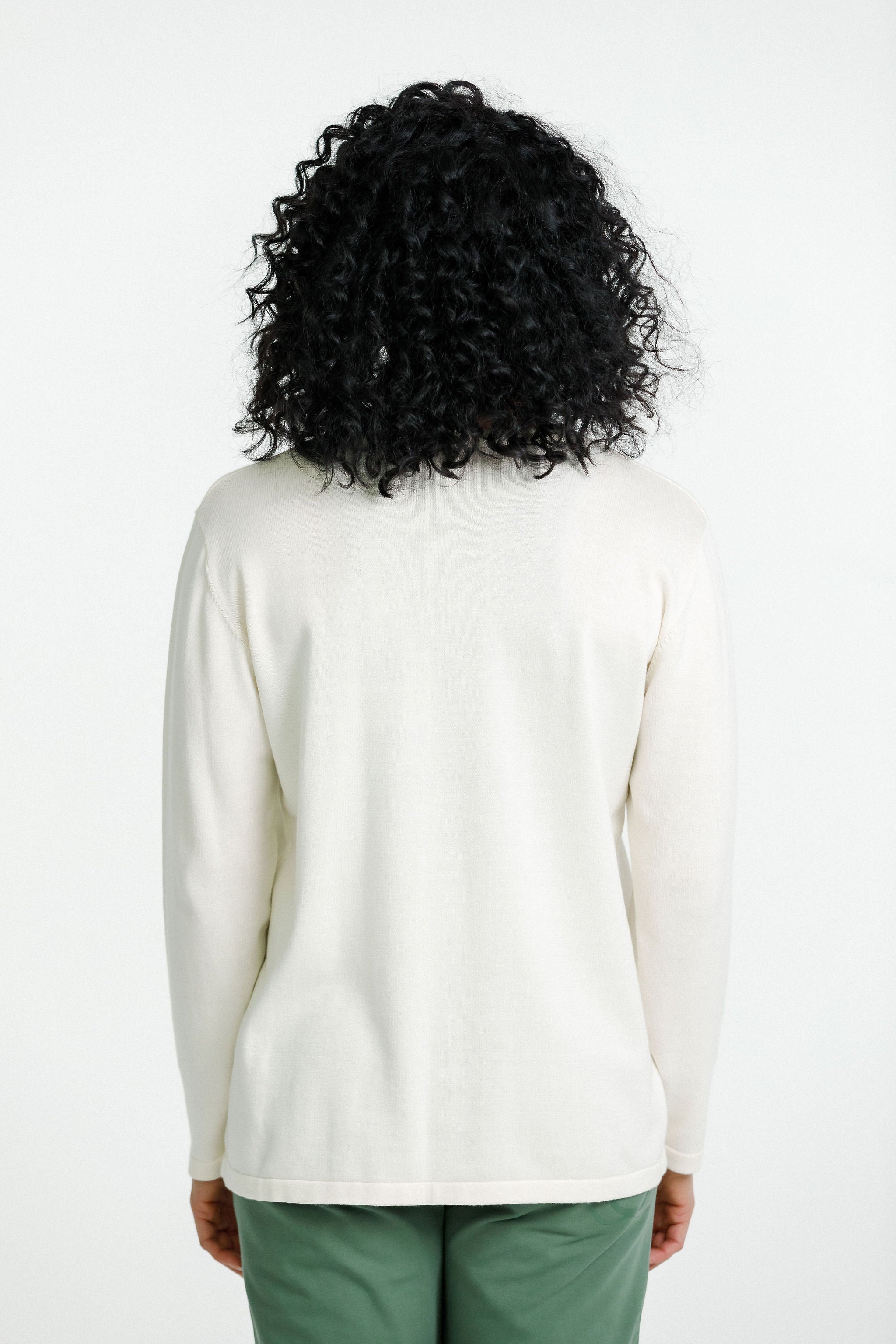 Long Sleeve Knit Topher Tee | Cream