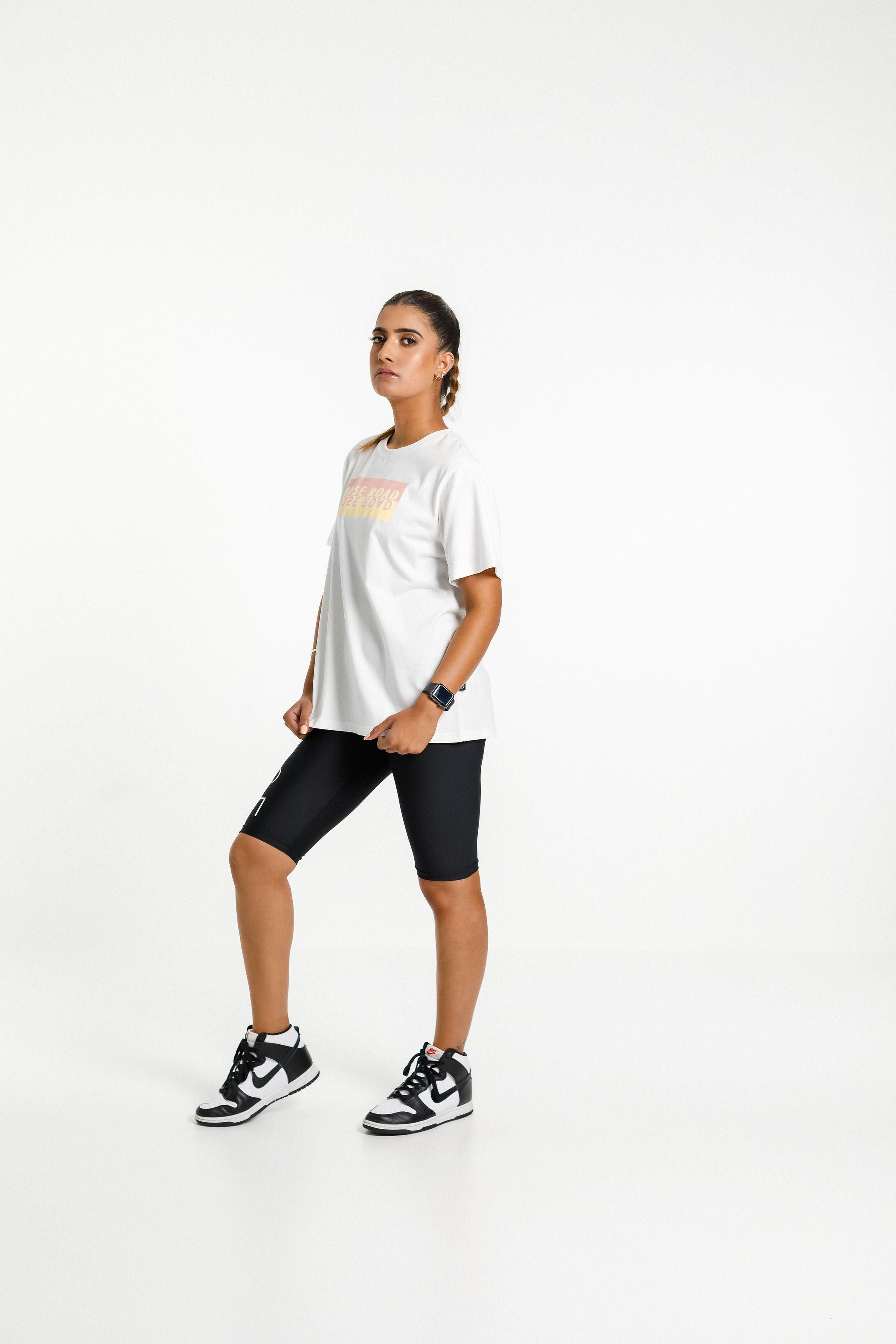 Topher Tee | White with Mirror Print