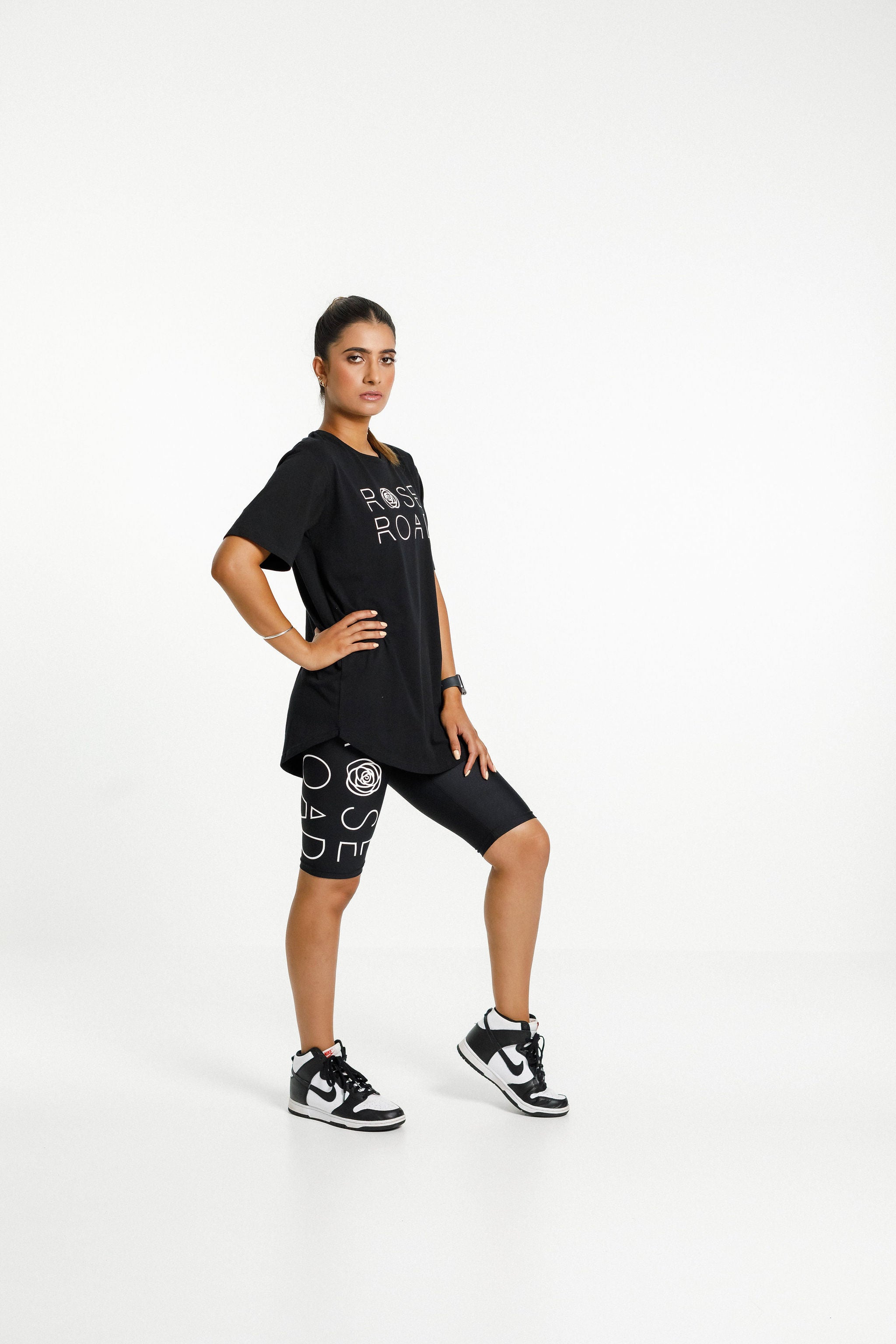 Boyfriend Tee | Black with Logo