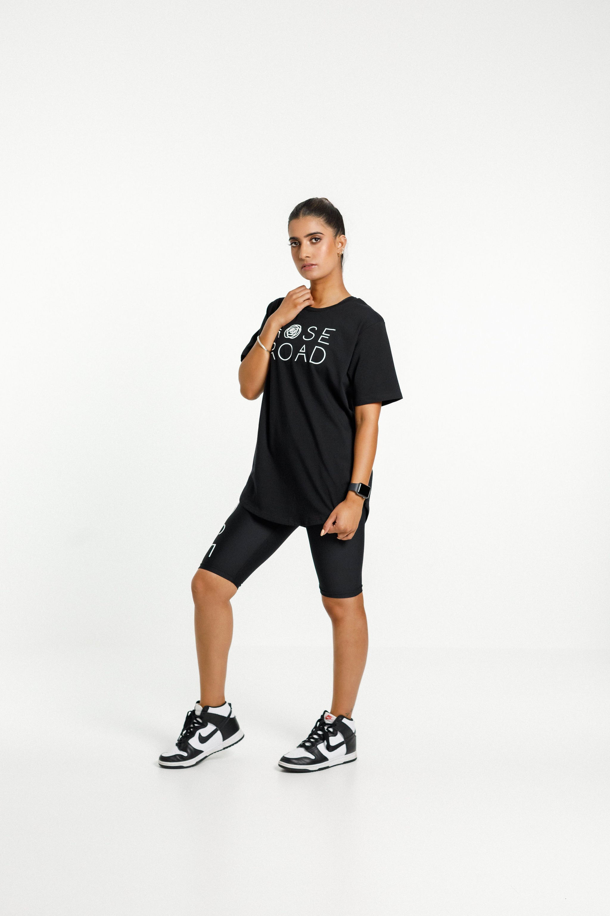 Boyfriend Tee | Black with Logo