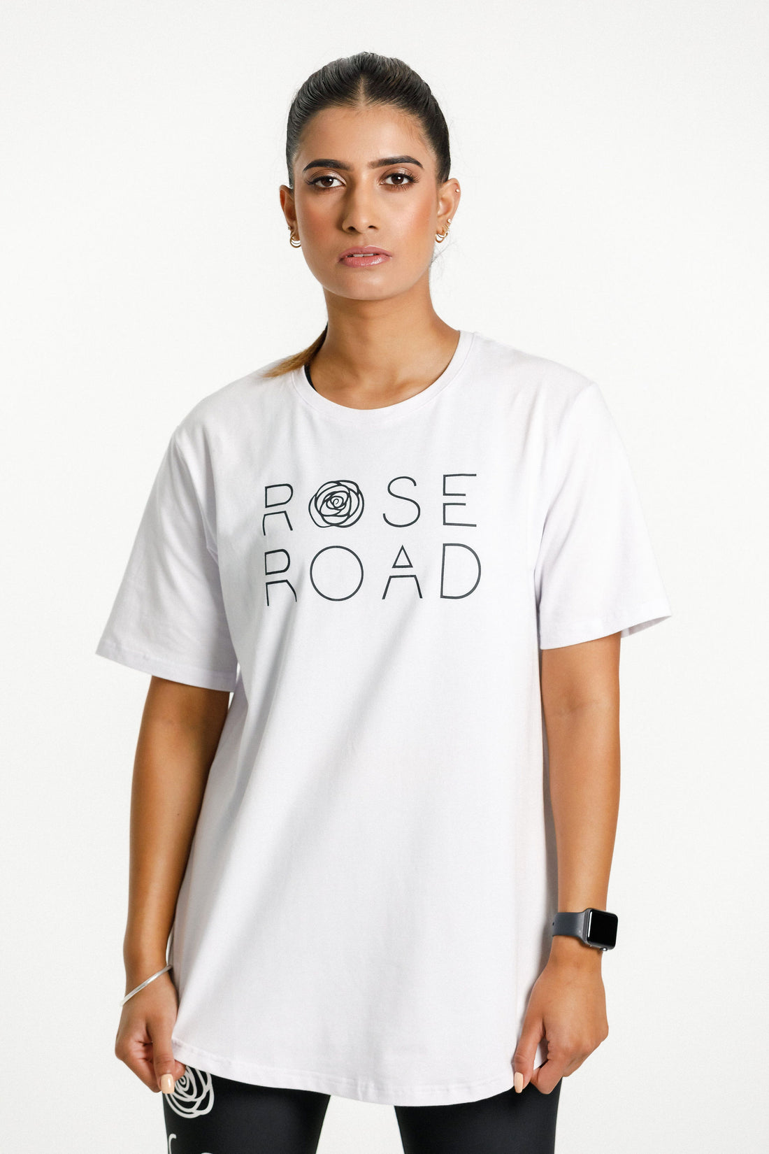 Boyfriend Tee | White with Logo