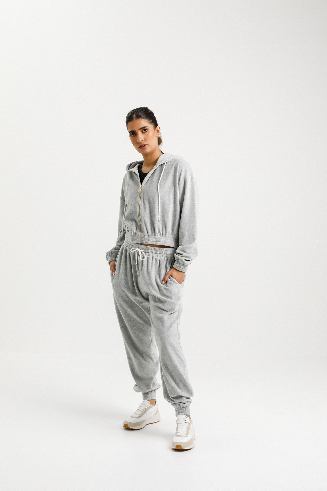 Parker Pants | Stone Velour