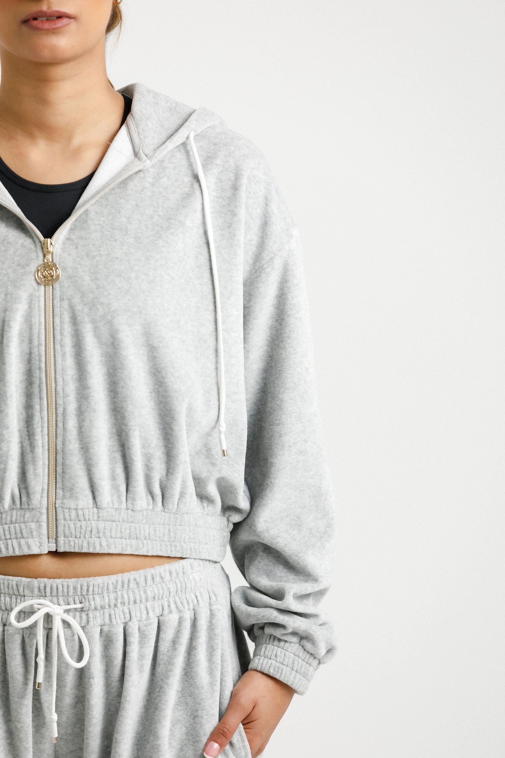 Emery Hoodie | Stone Velour