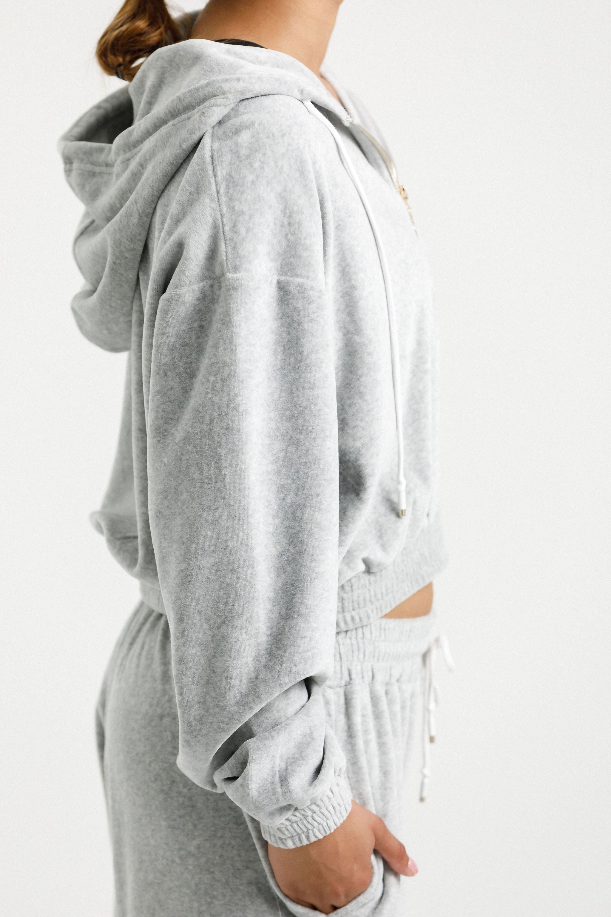 Emery Hoodie | Stone Velour