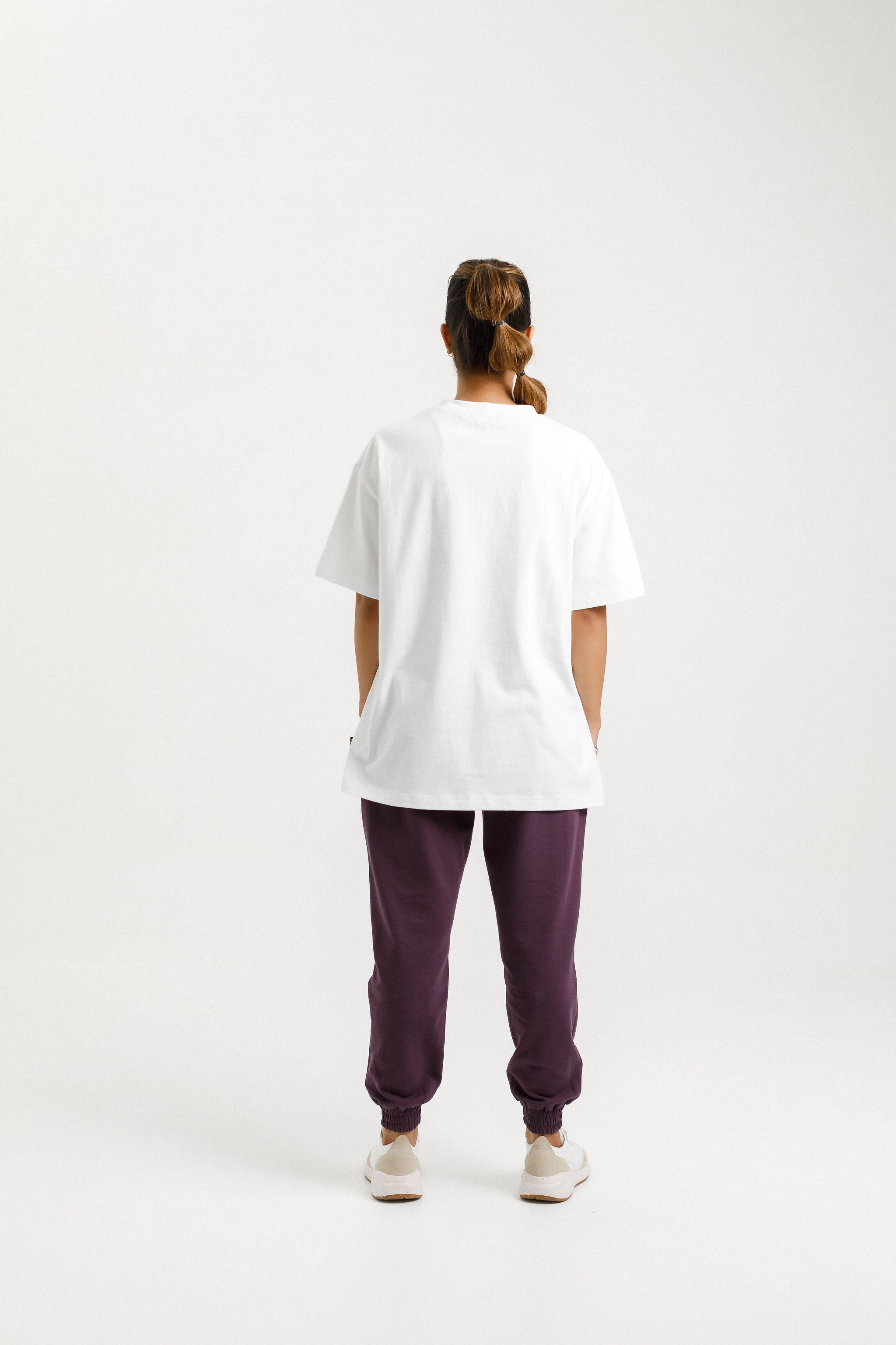 Arizona Tee | White with Seafoam Circular Print