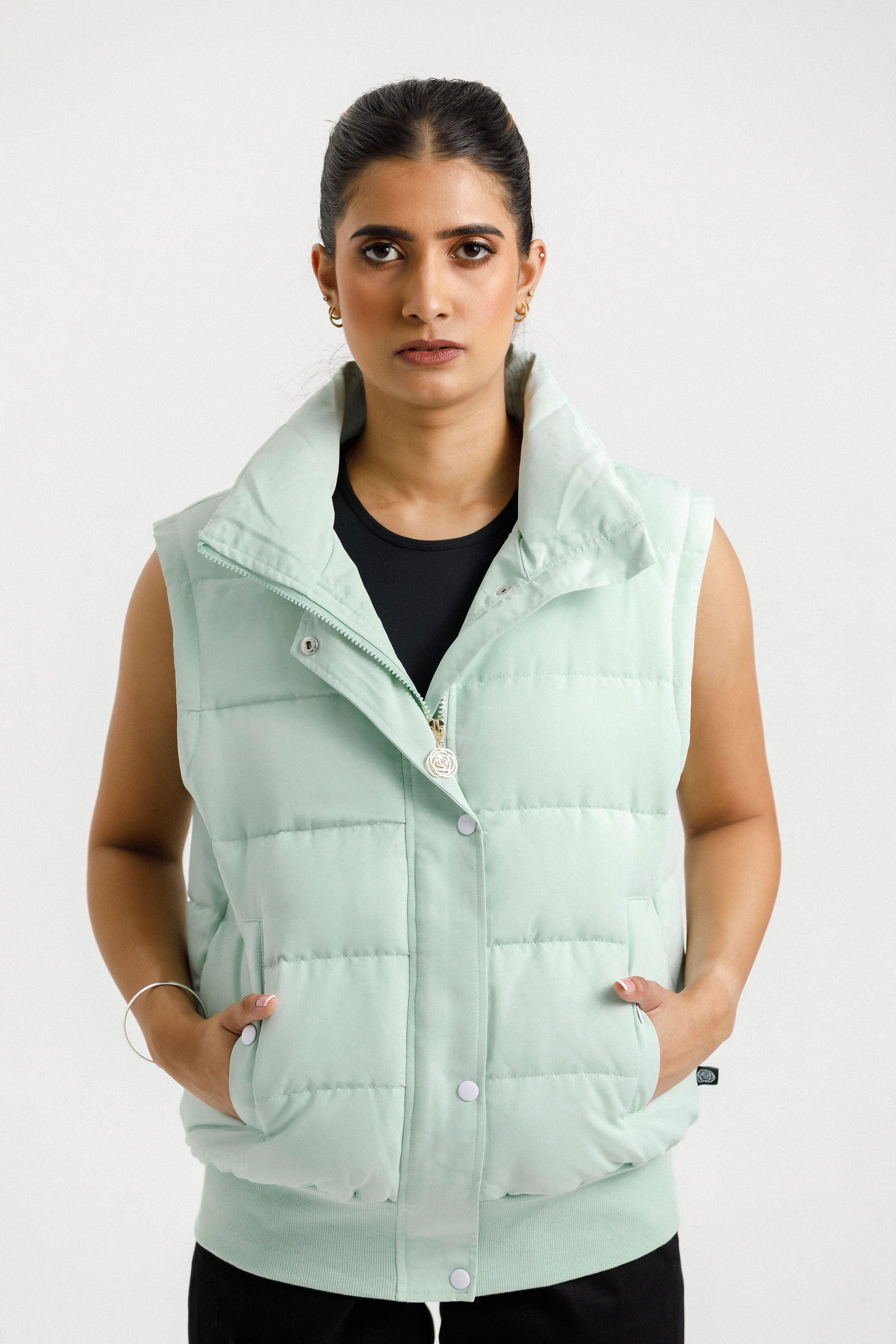 Dawn Puffer Vest | Seafoam