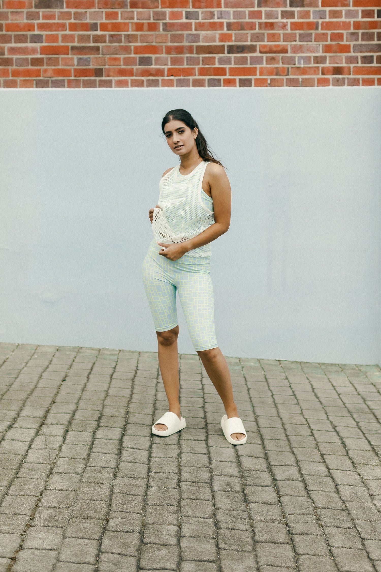 Racer Singlet | White Eyelets