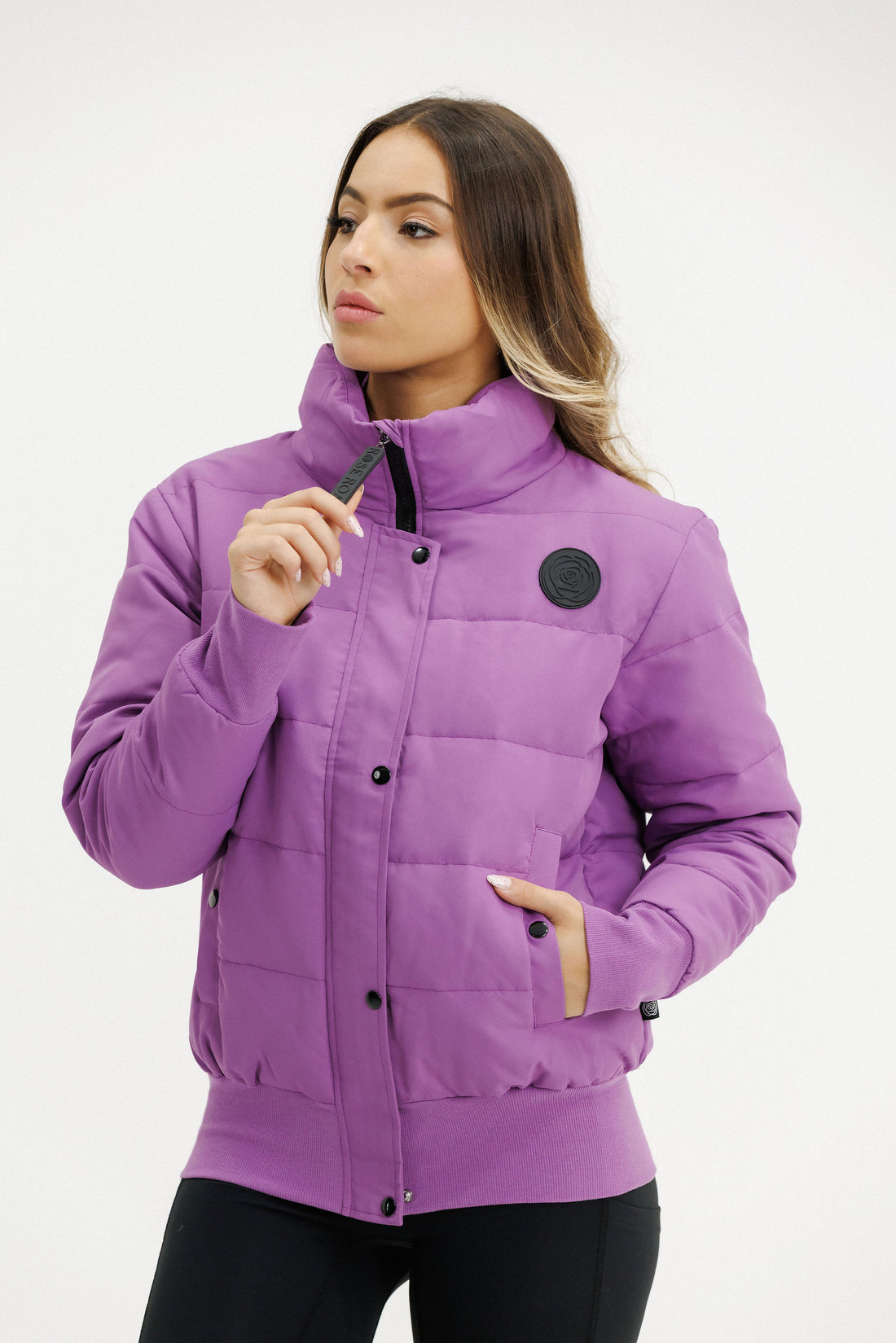 Dawn Puffer Jacket | Cyber Purple