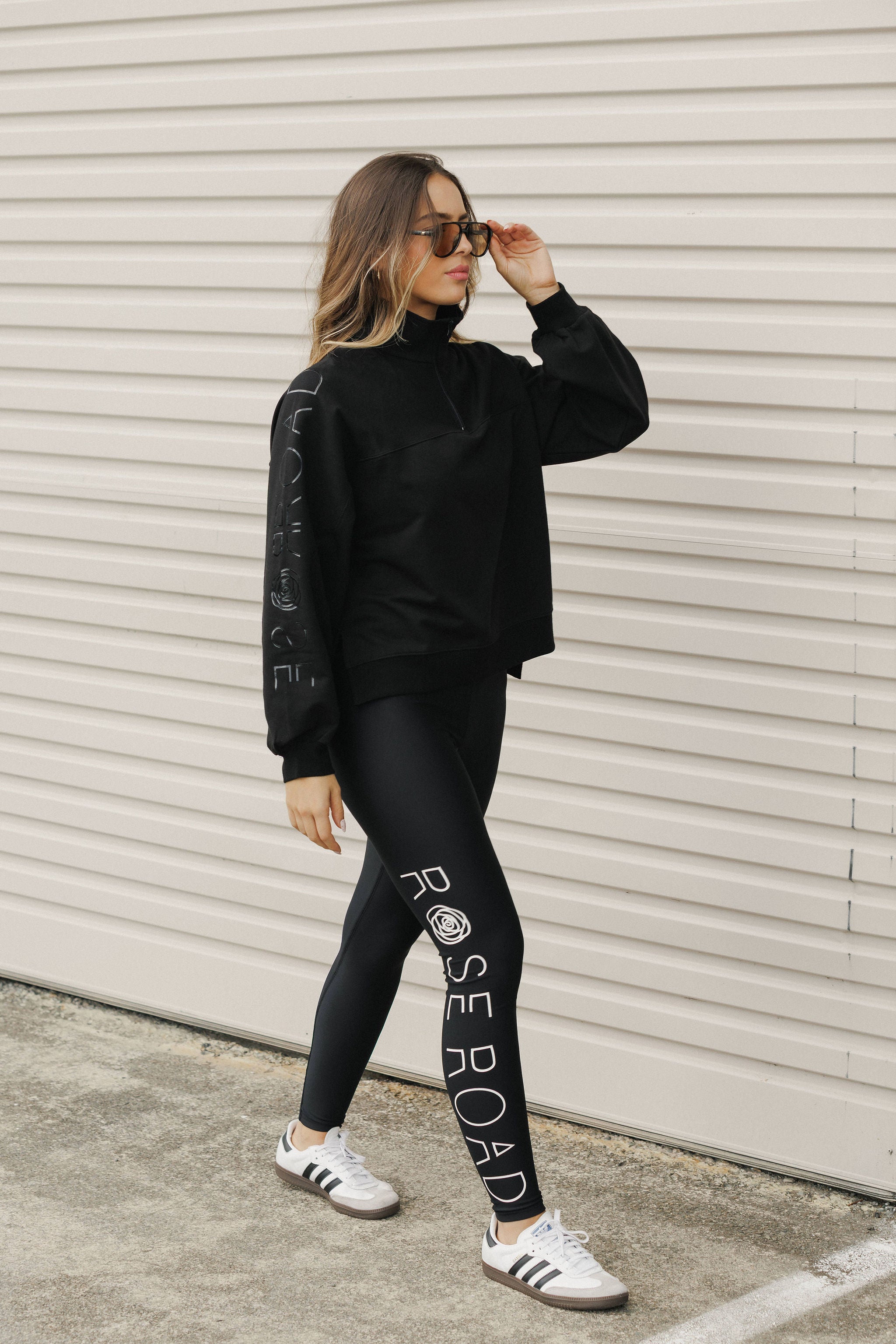 Kobe 1/4 Zip Crew | Black