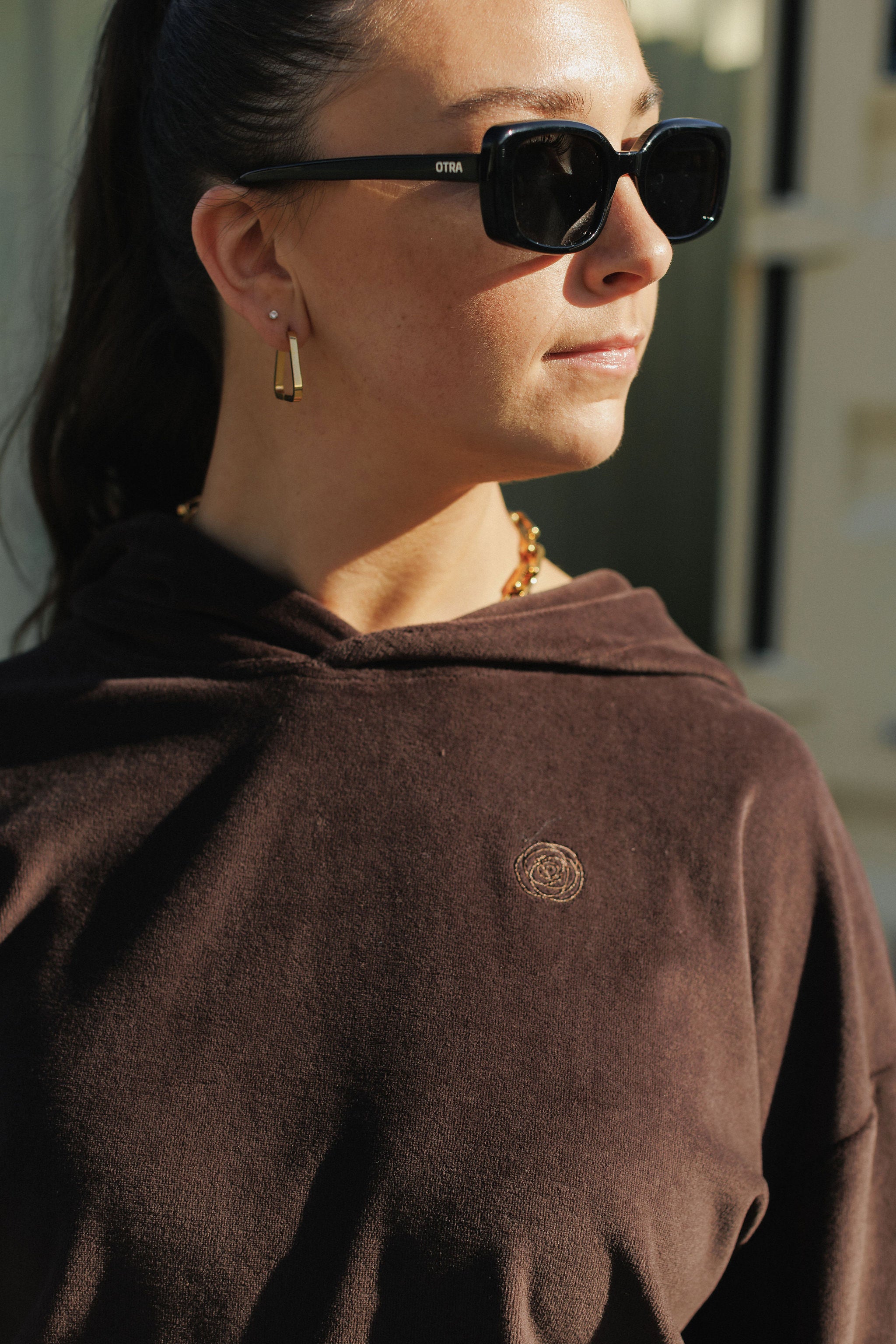 Nash Hoodie | Cocoa Velour