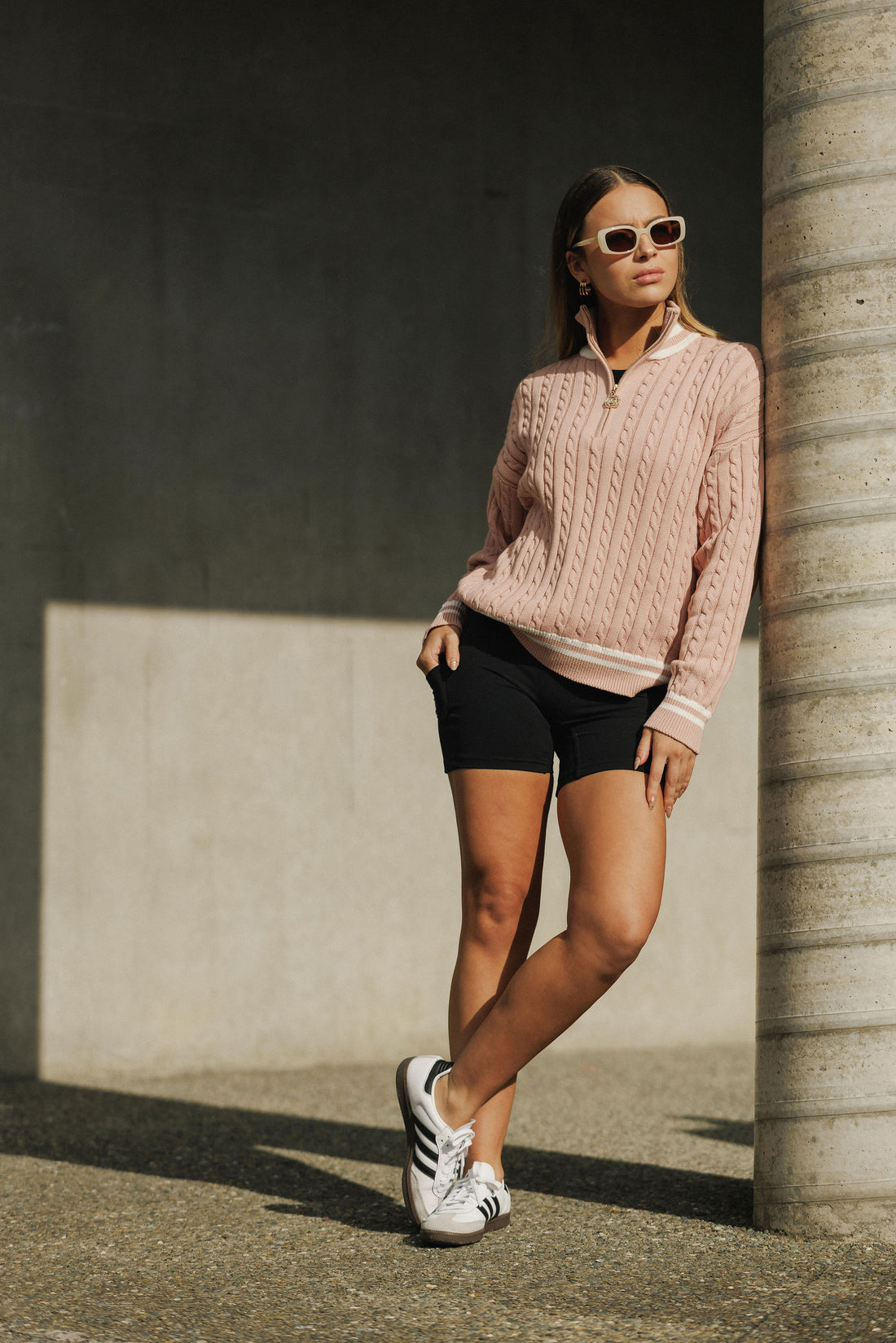 Varsity Jumper | Peach Rose