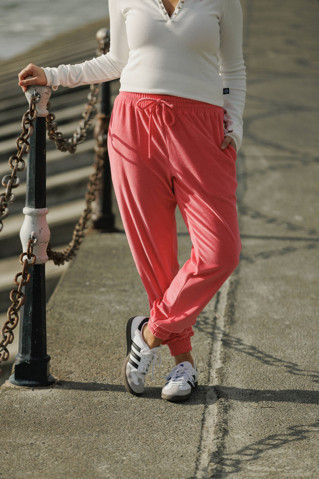 Parker Pants | Pink Fizz Velour
