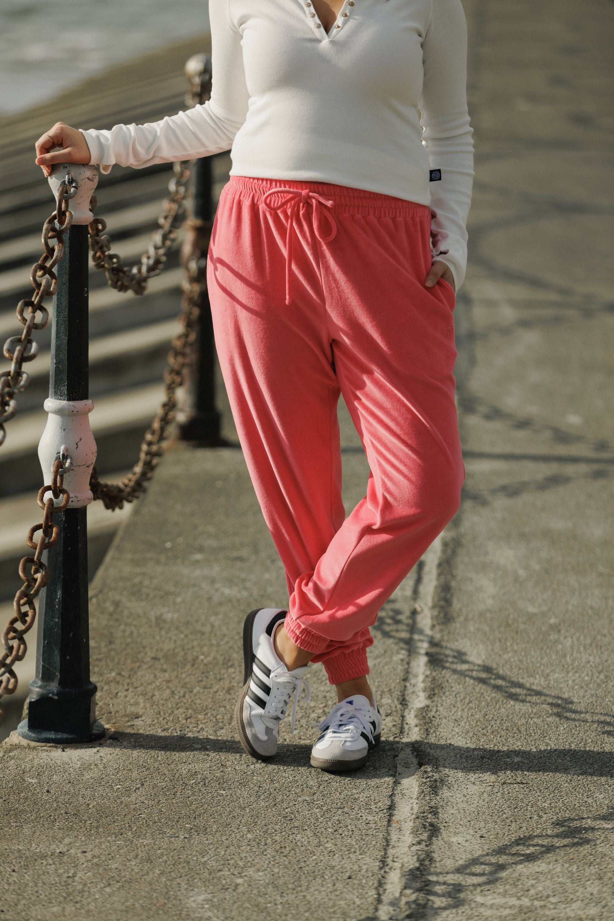 Parker Pants | Pink Fizz Velour