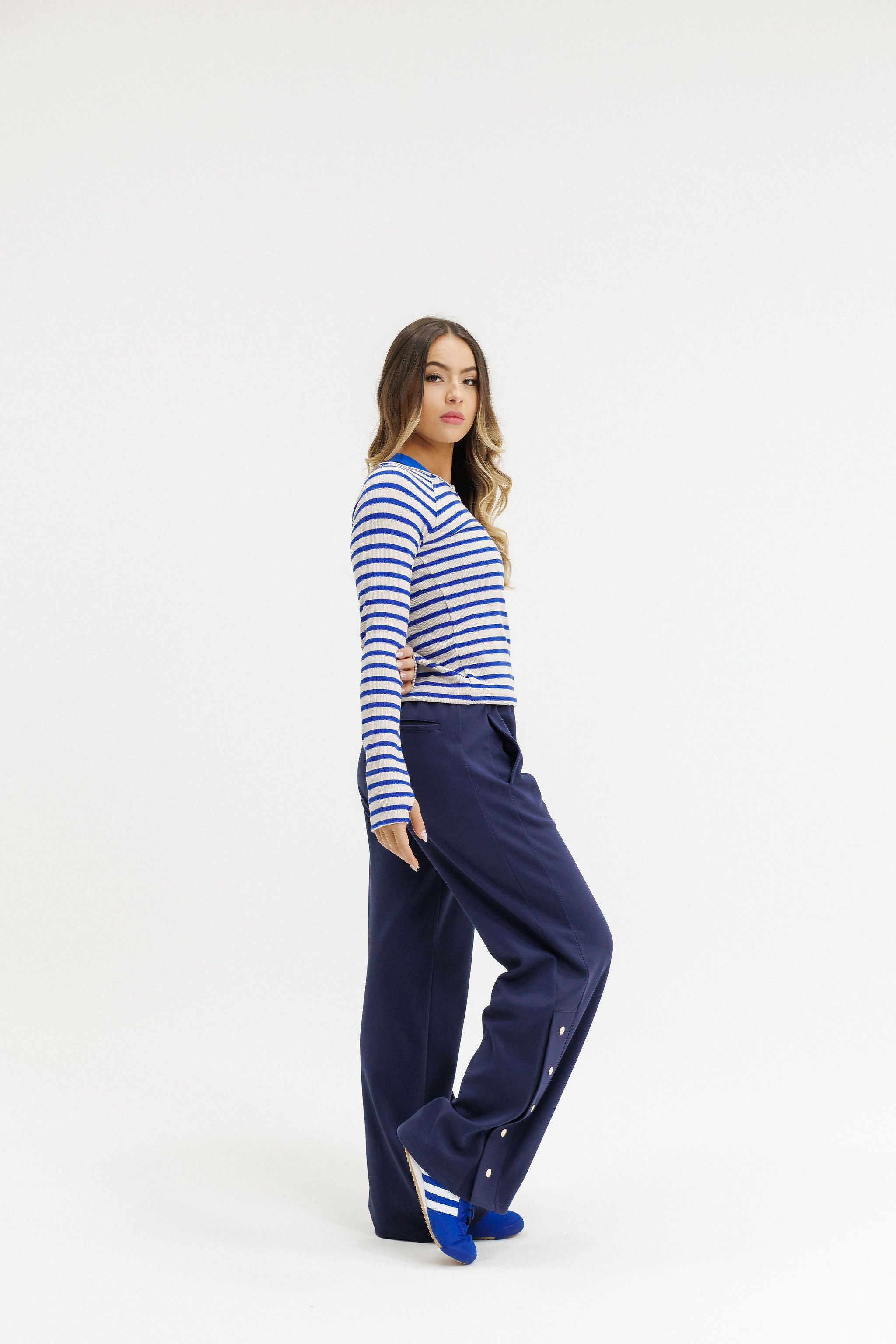 Benne Long Sleeve | Marine Stripes