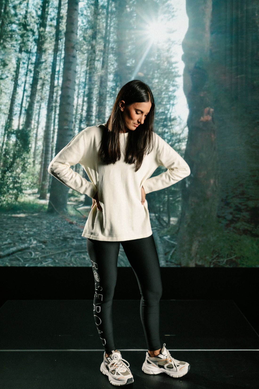 Long Sleeve Knit Topher Tee | Cream