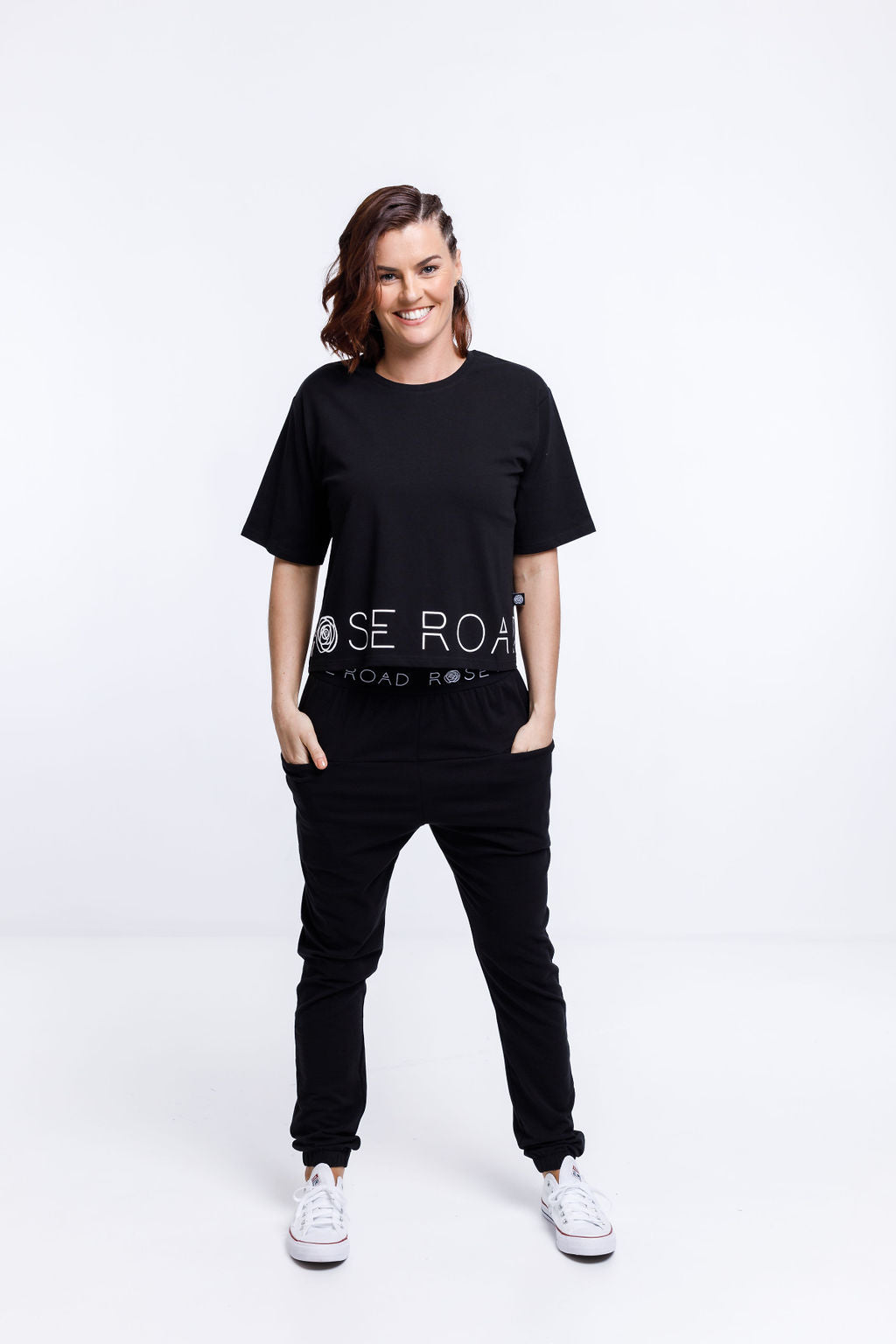 Cropped Tee | Black