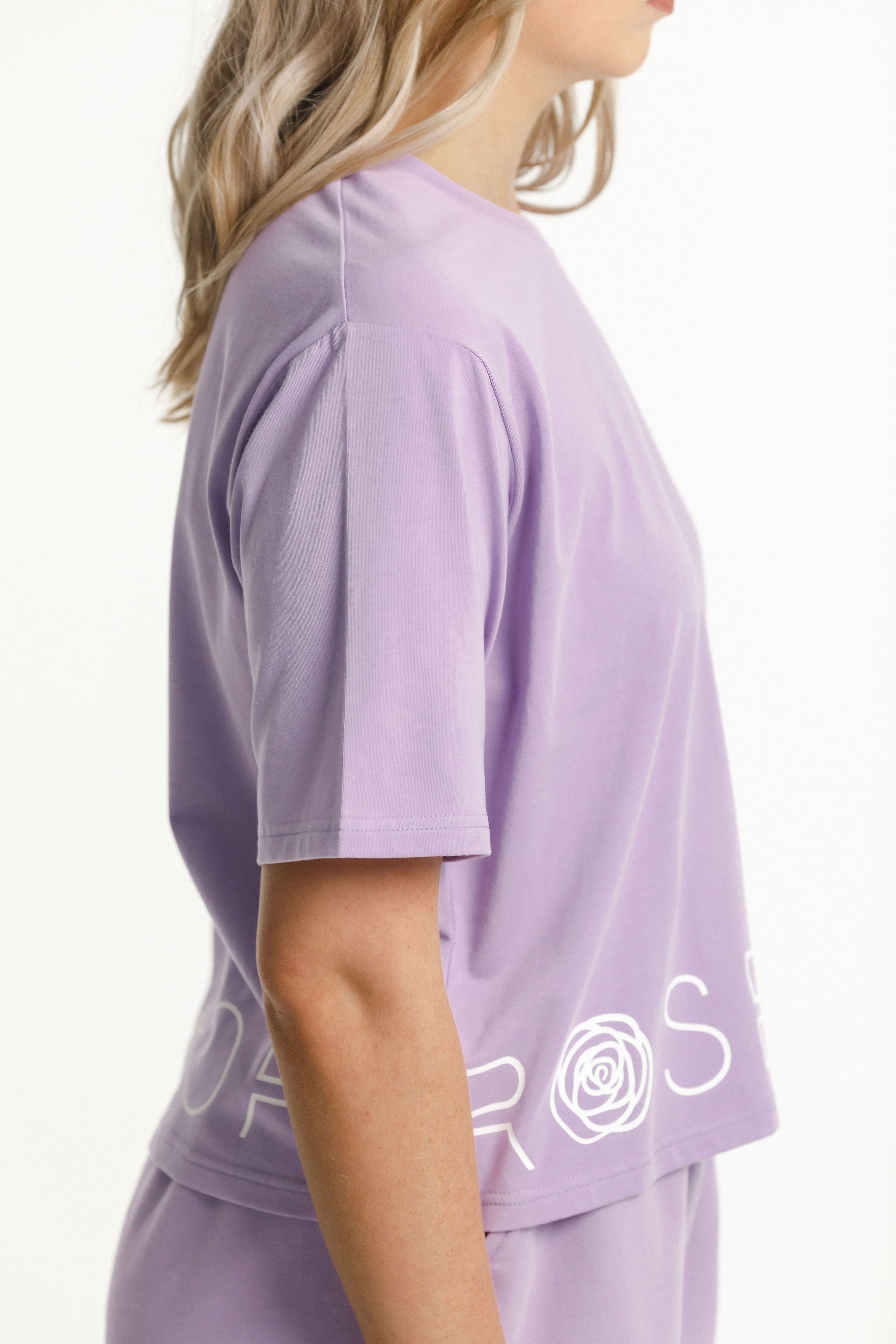 Cropped Tee | Violet
