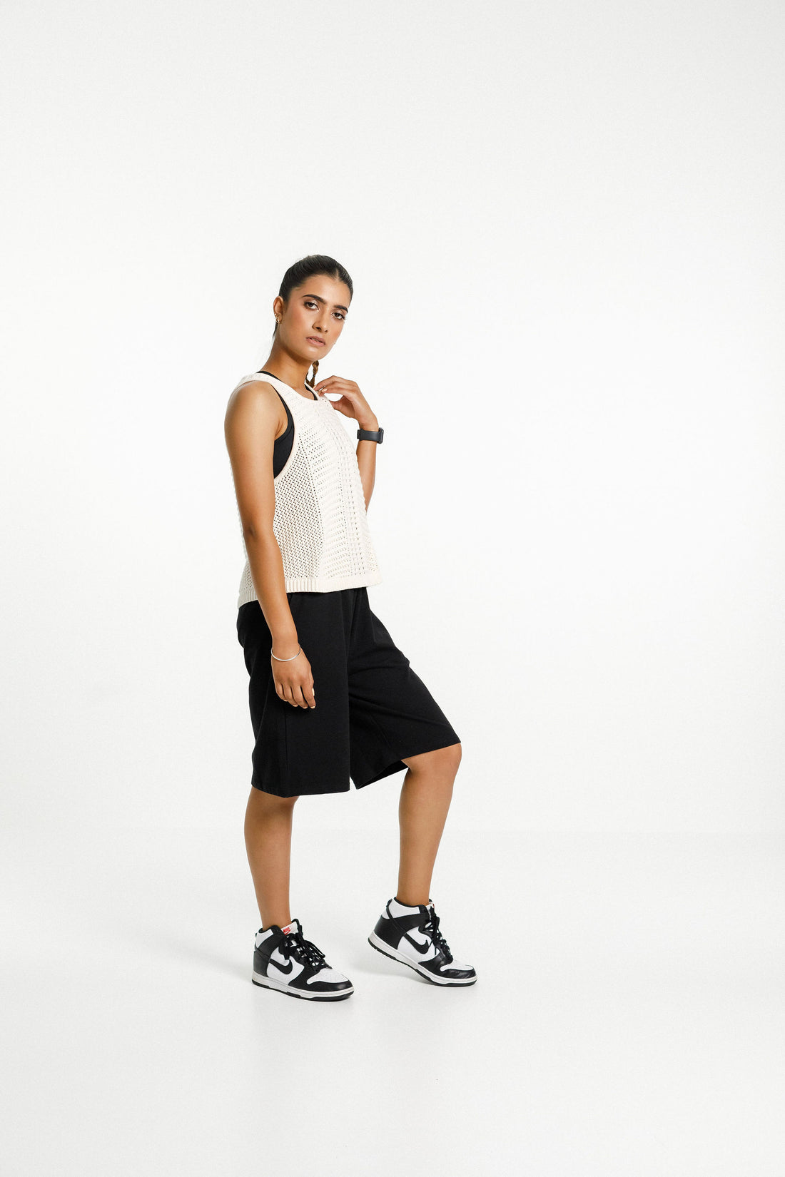 Knit Singlet | White