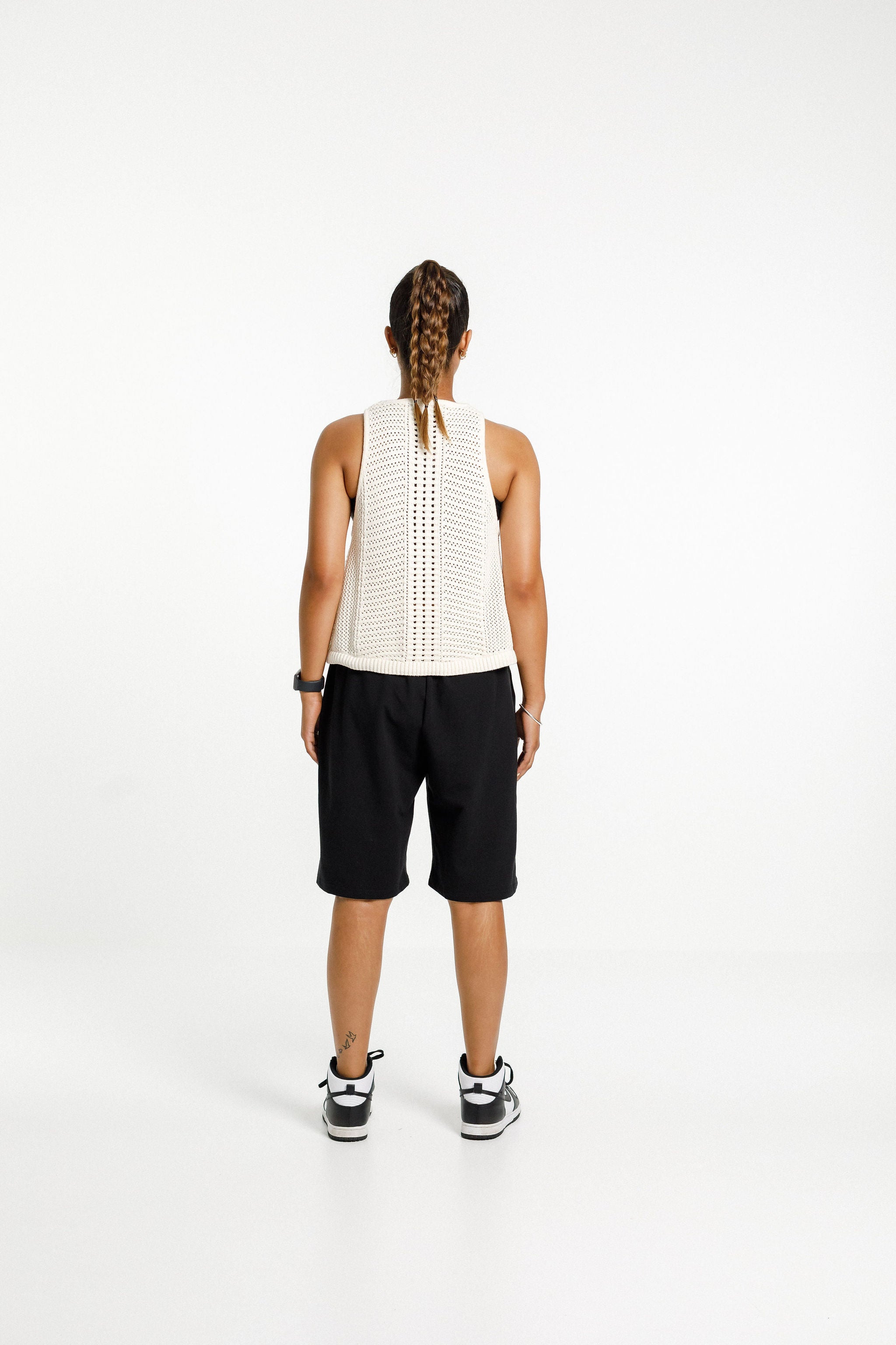Knit Singlet | White