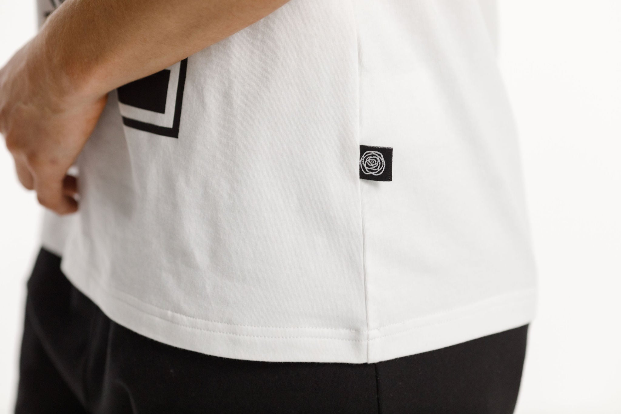 Dani Tee | White with Varsity print