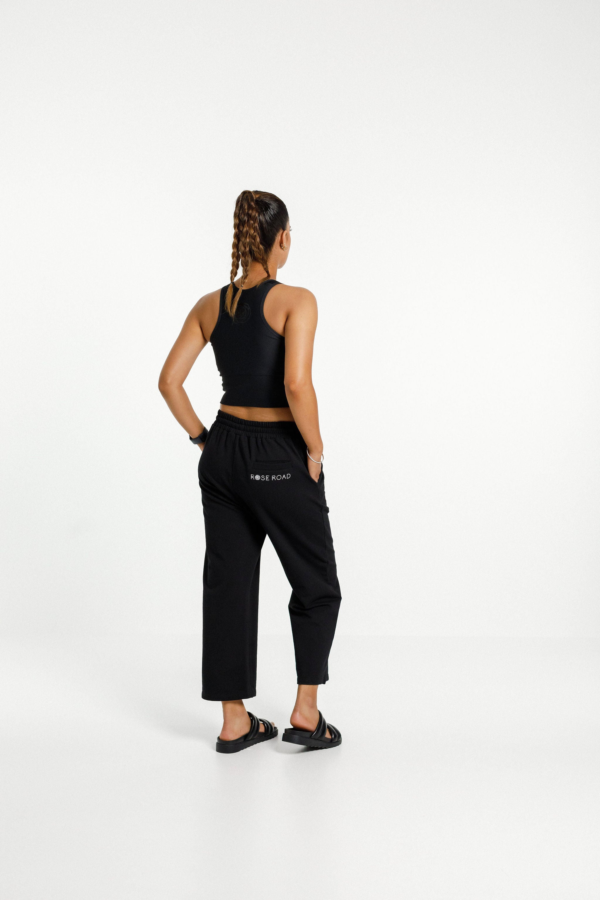 Cropped Baller Pants | Black