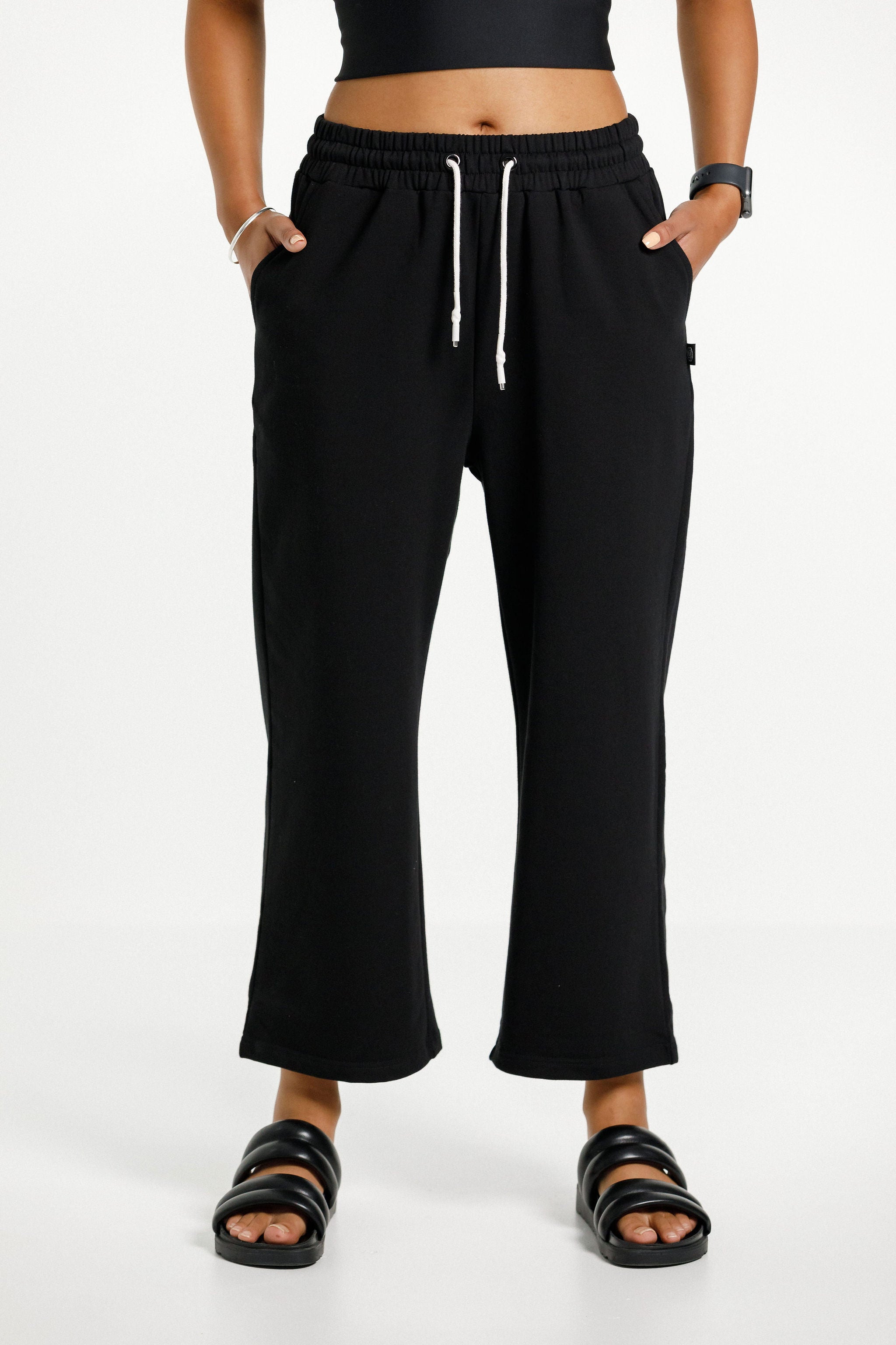 Cropped Baller Pants | Black