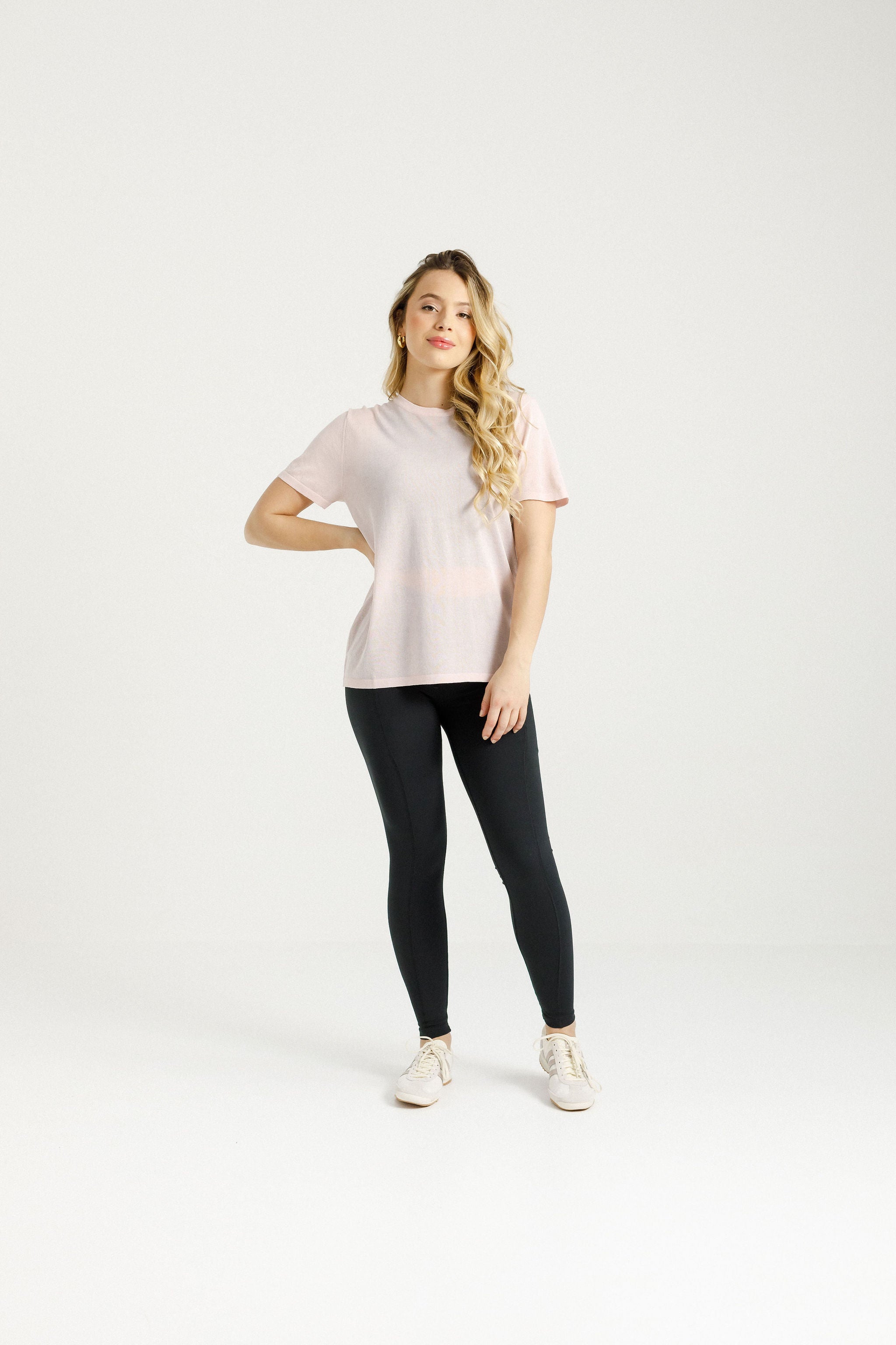 Topher Knit Tee | Peach