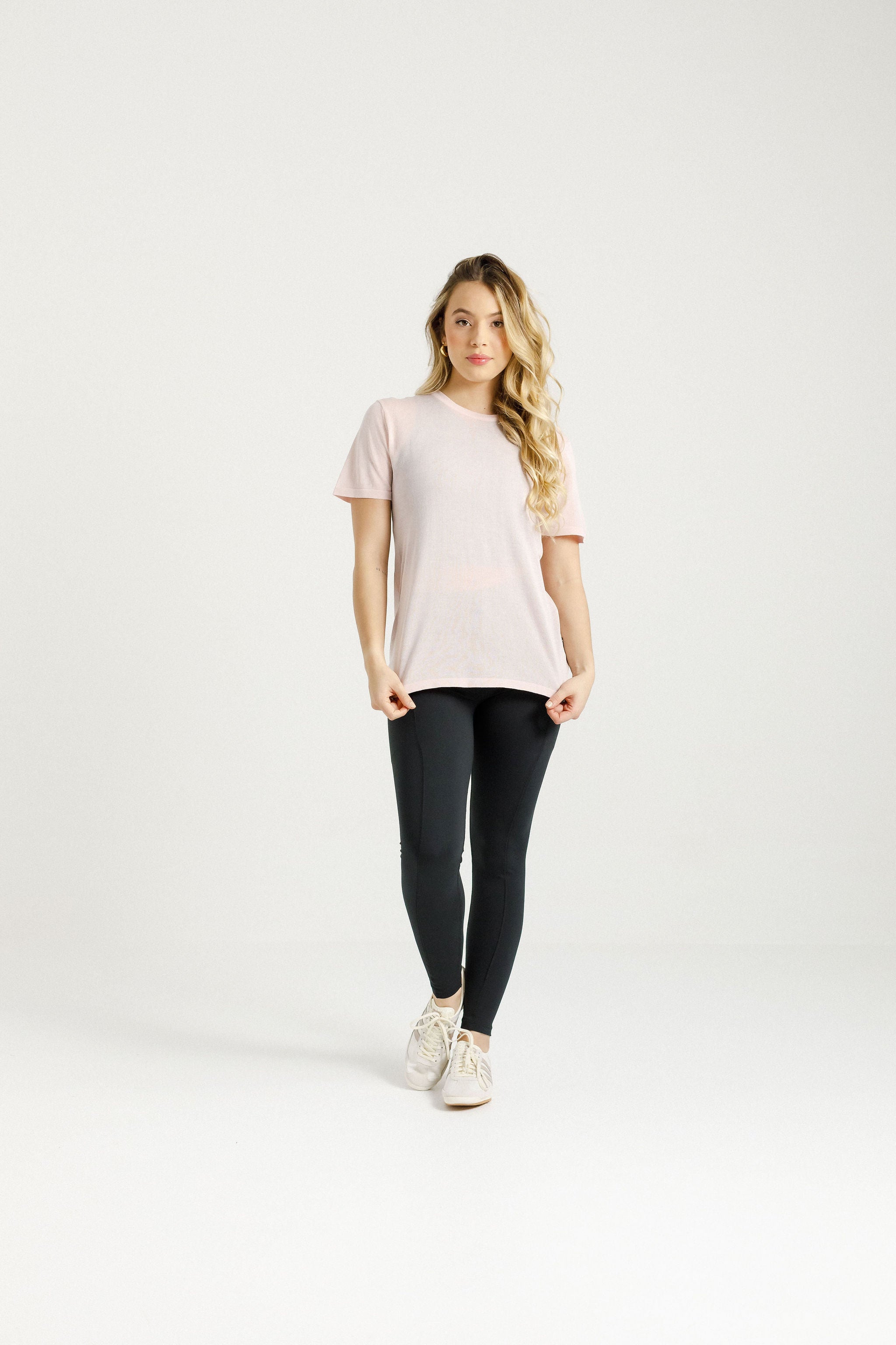 Topher Knit Tee | Peach