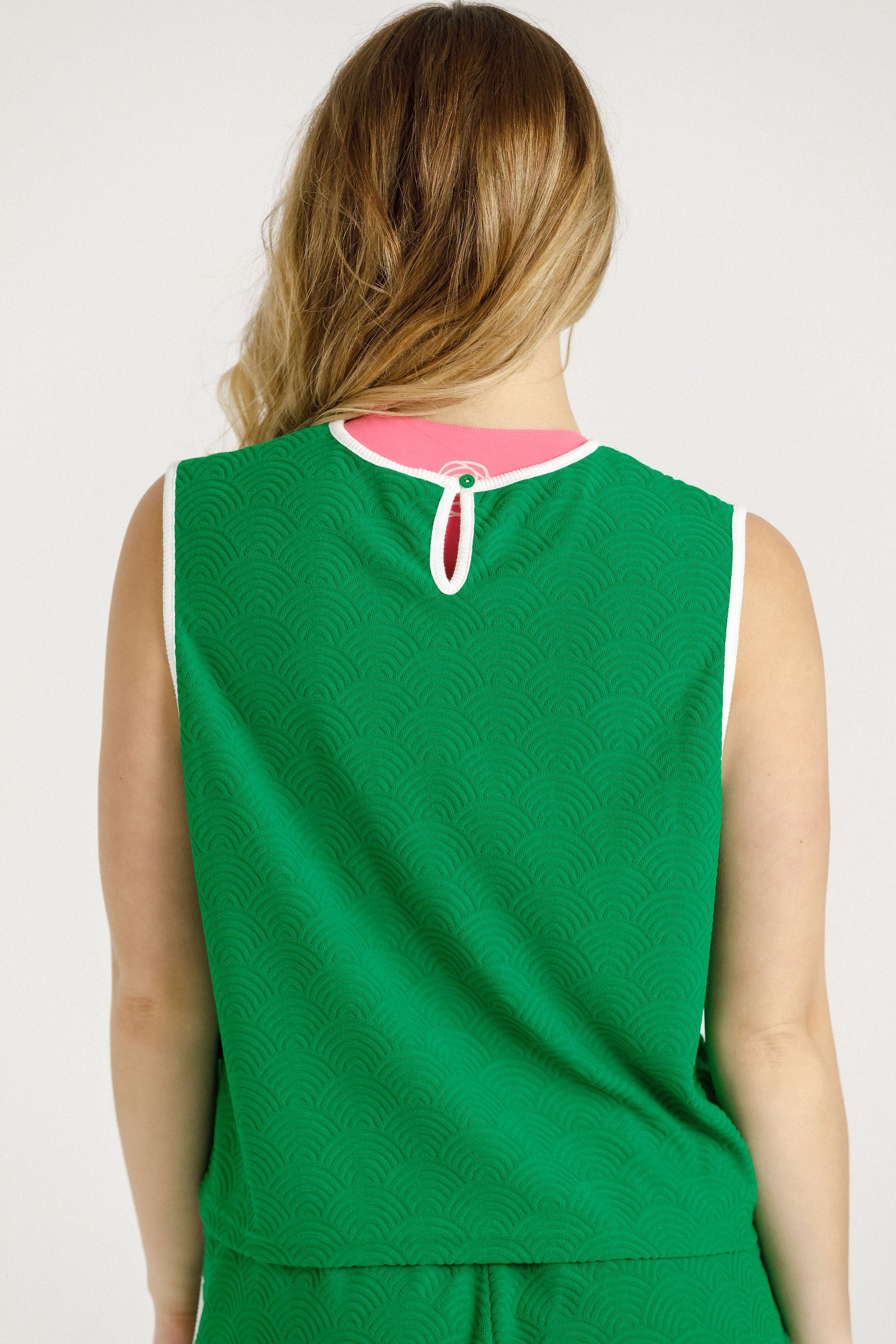 Tracey Singlet | Kelly Green Towelling