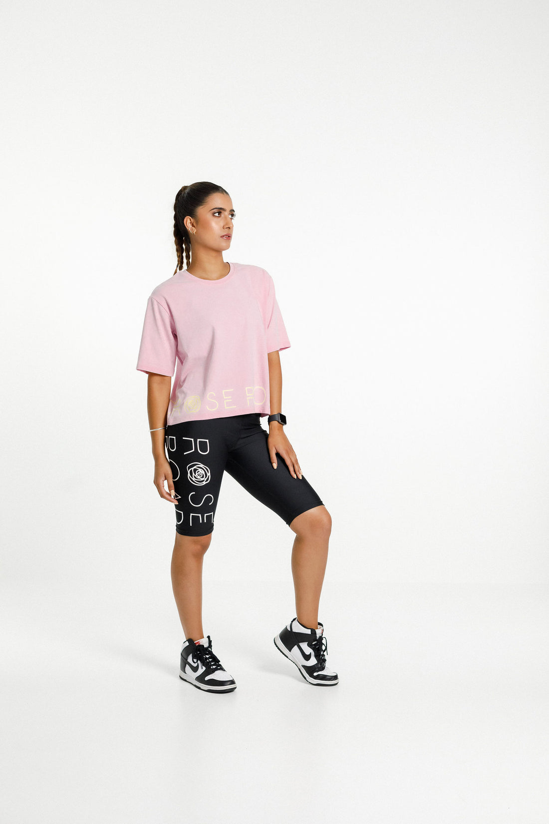 Cropped Tee | Pink Bloom