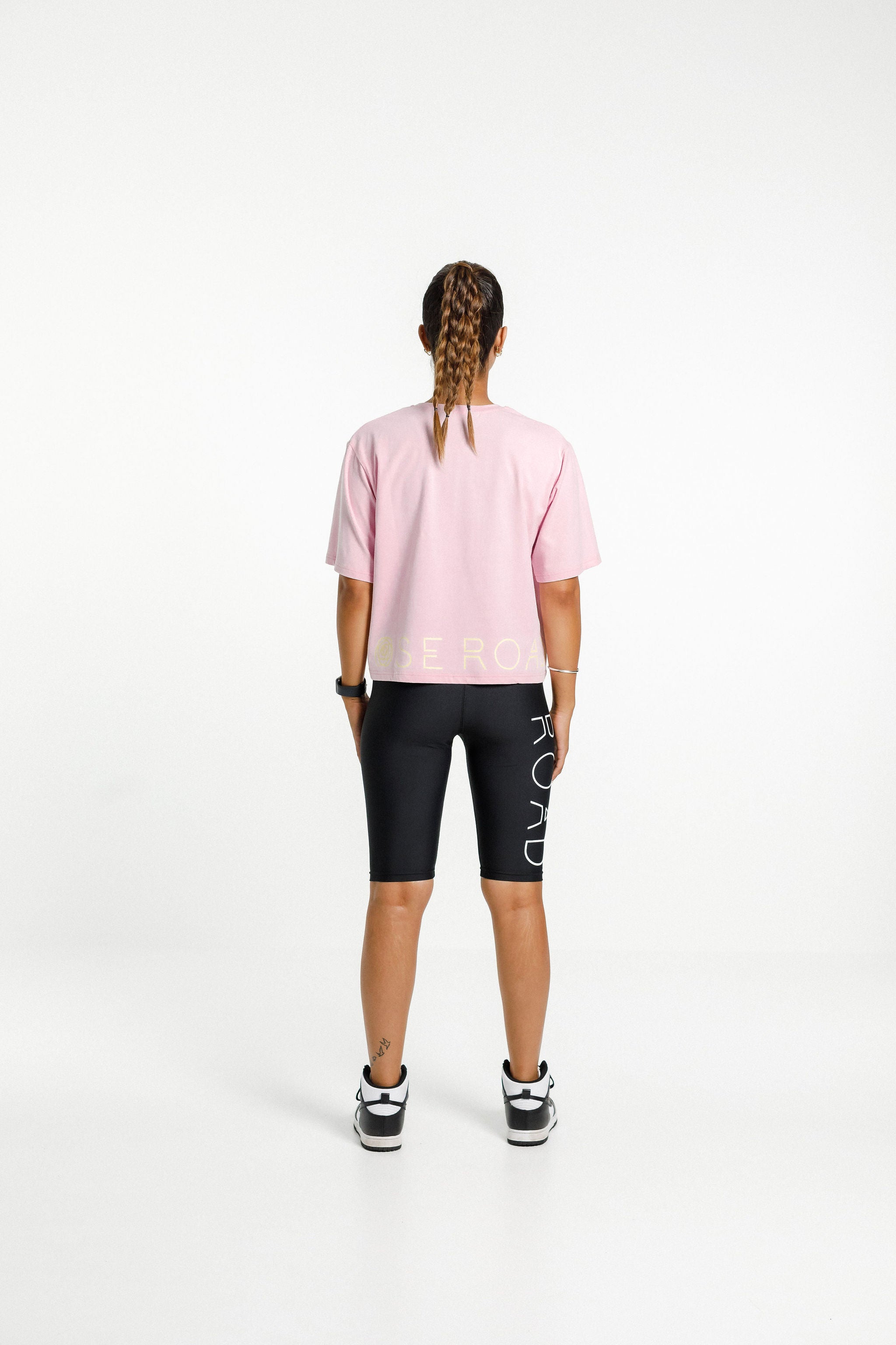 Cropped Tee | Pink Bloom