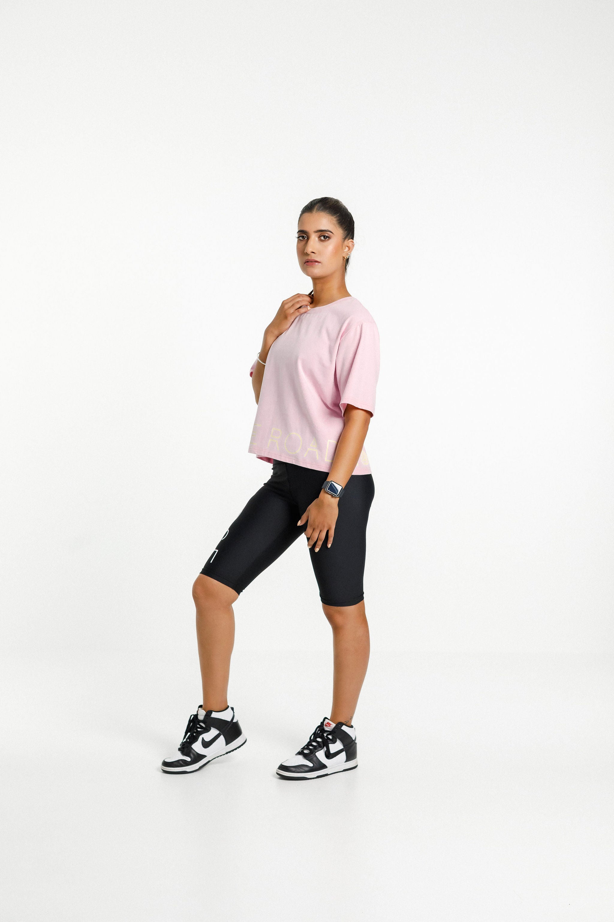 Cropped Tee | Pink Bloom