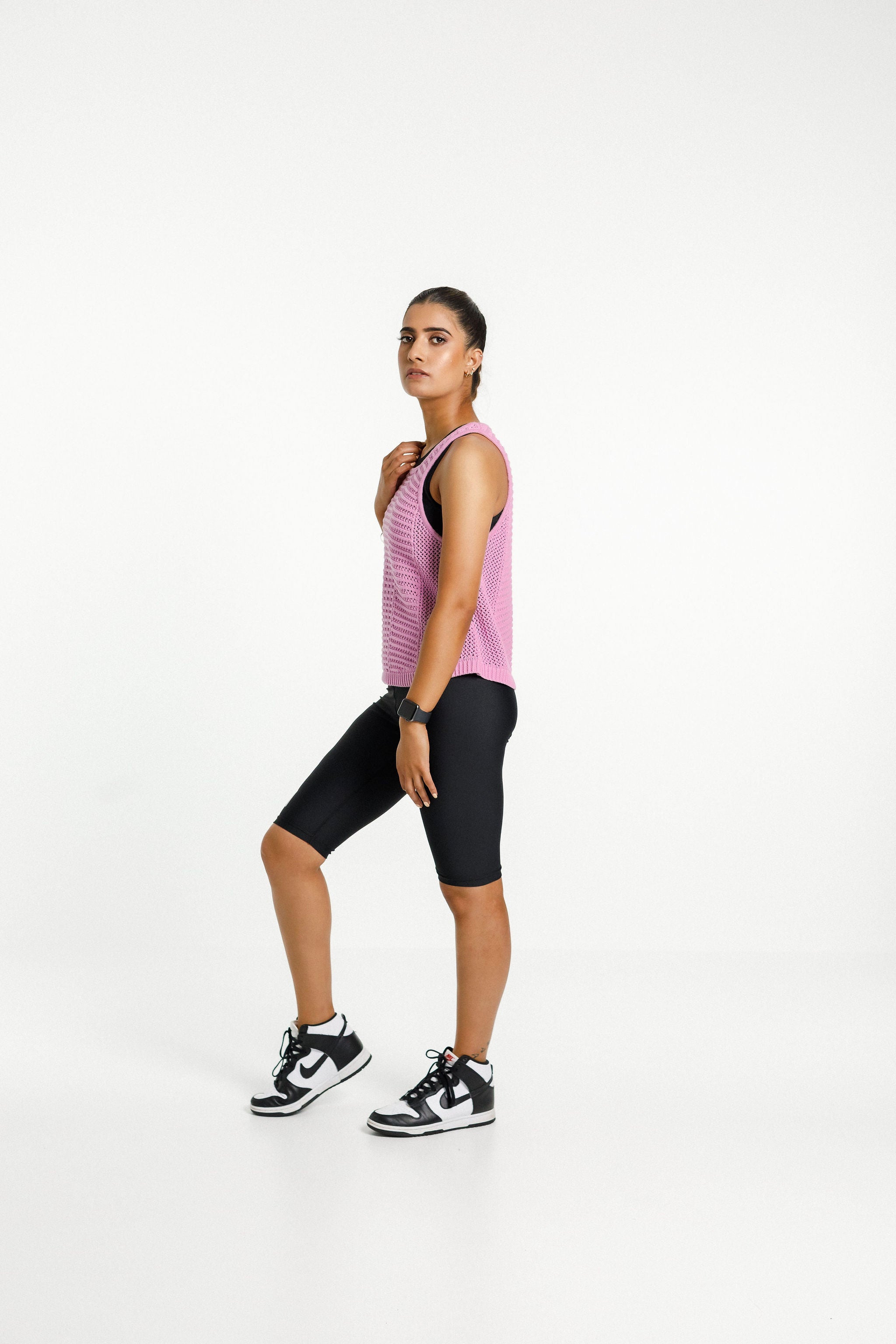 Knit Singlet | Pink Bloom