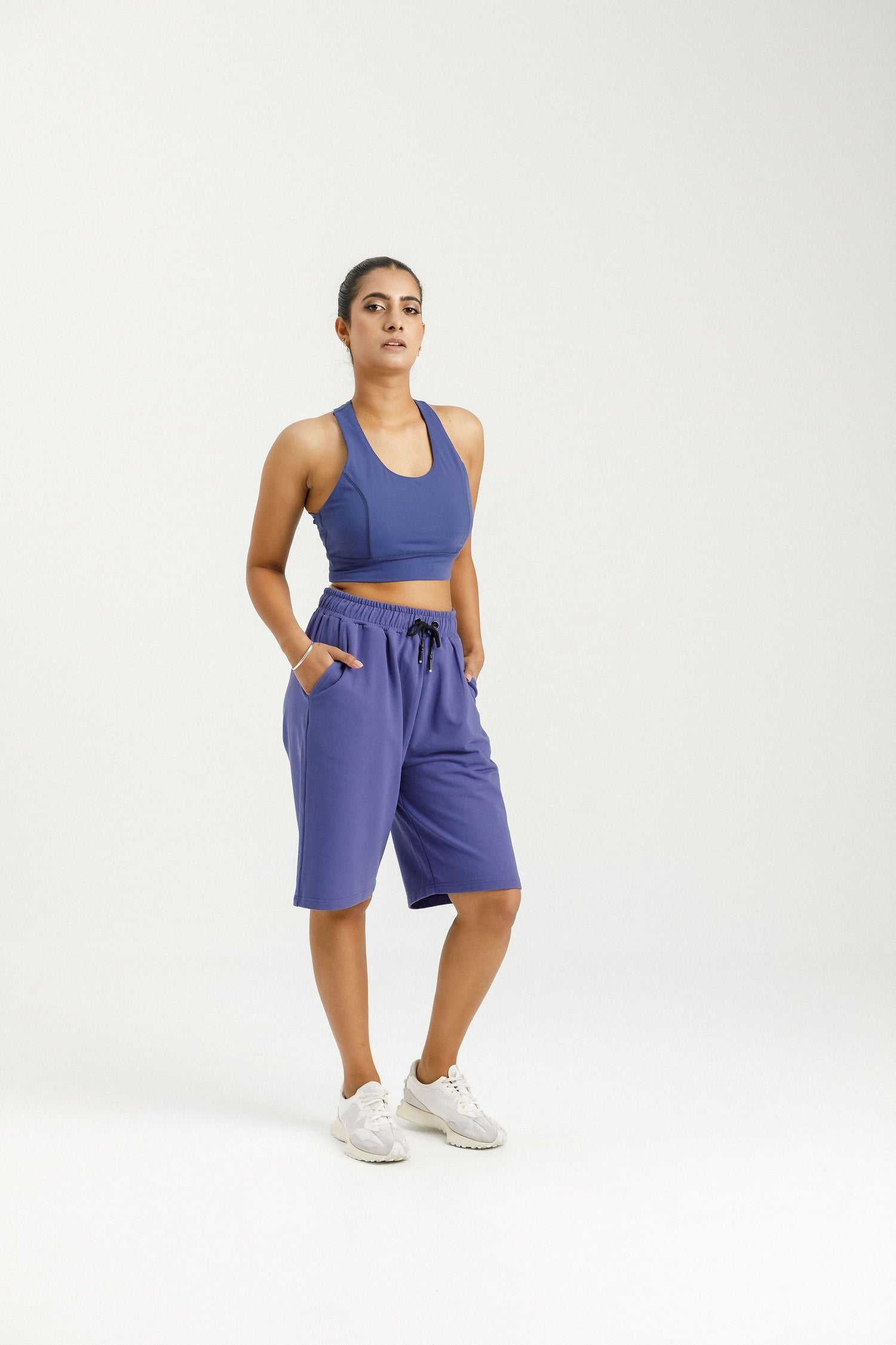Long Sweat Shorts | Hyacinth