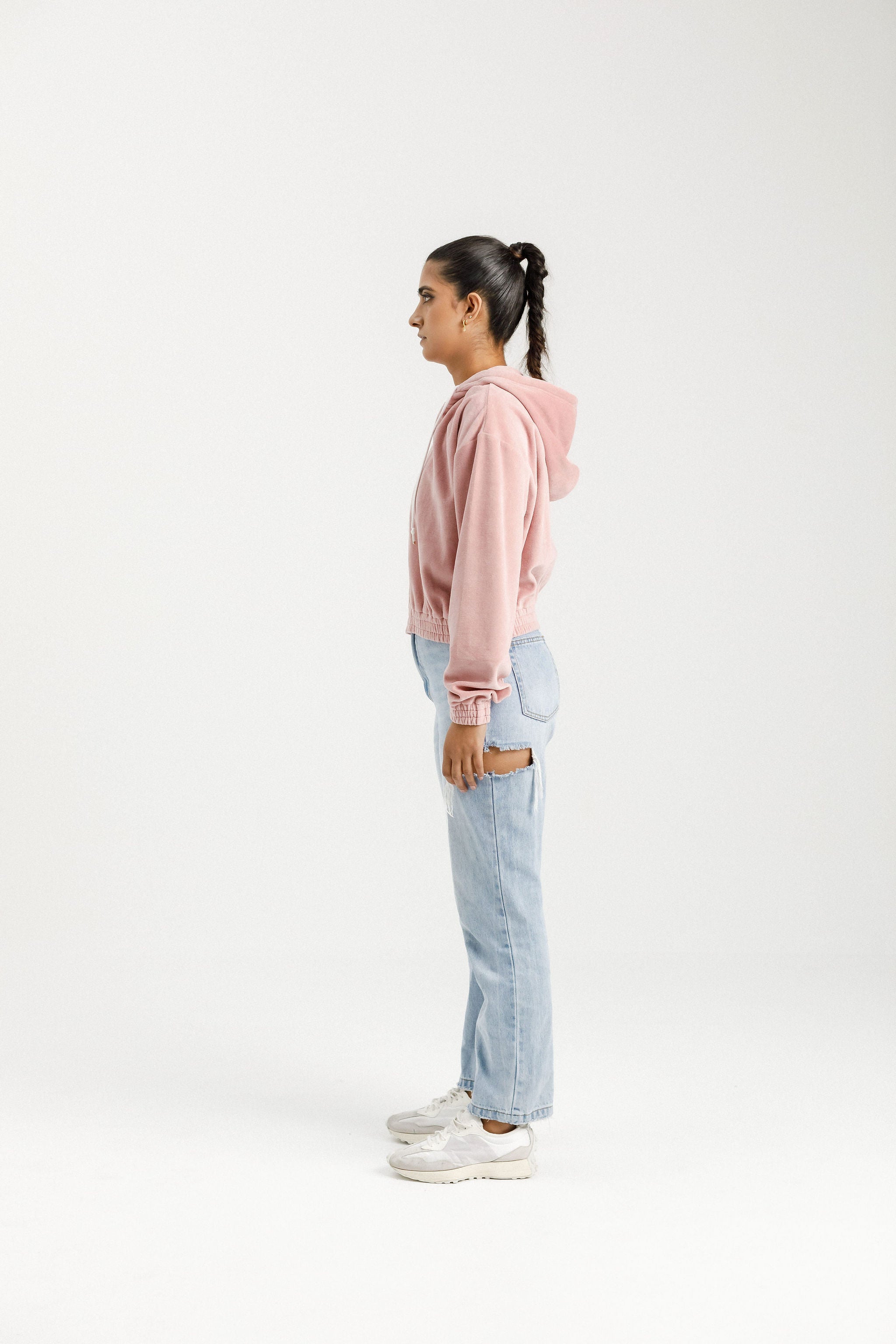 Emery Hoodie | Rose Velour
