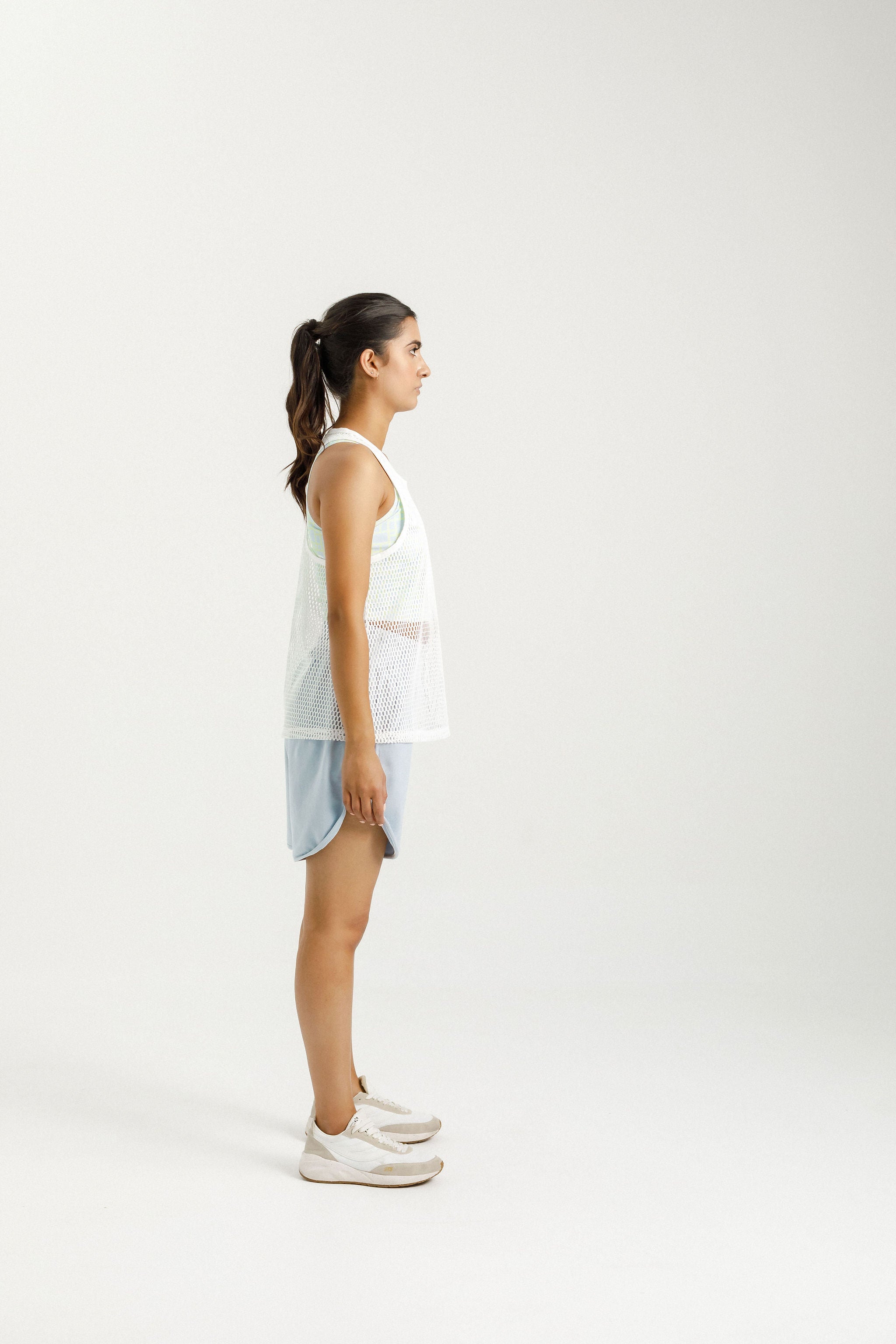 Racer Singlet | White Eyelets