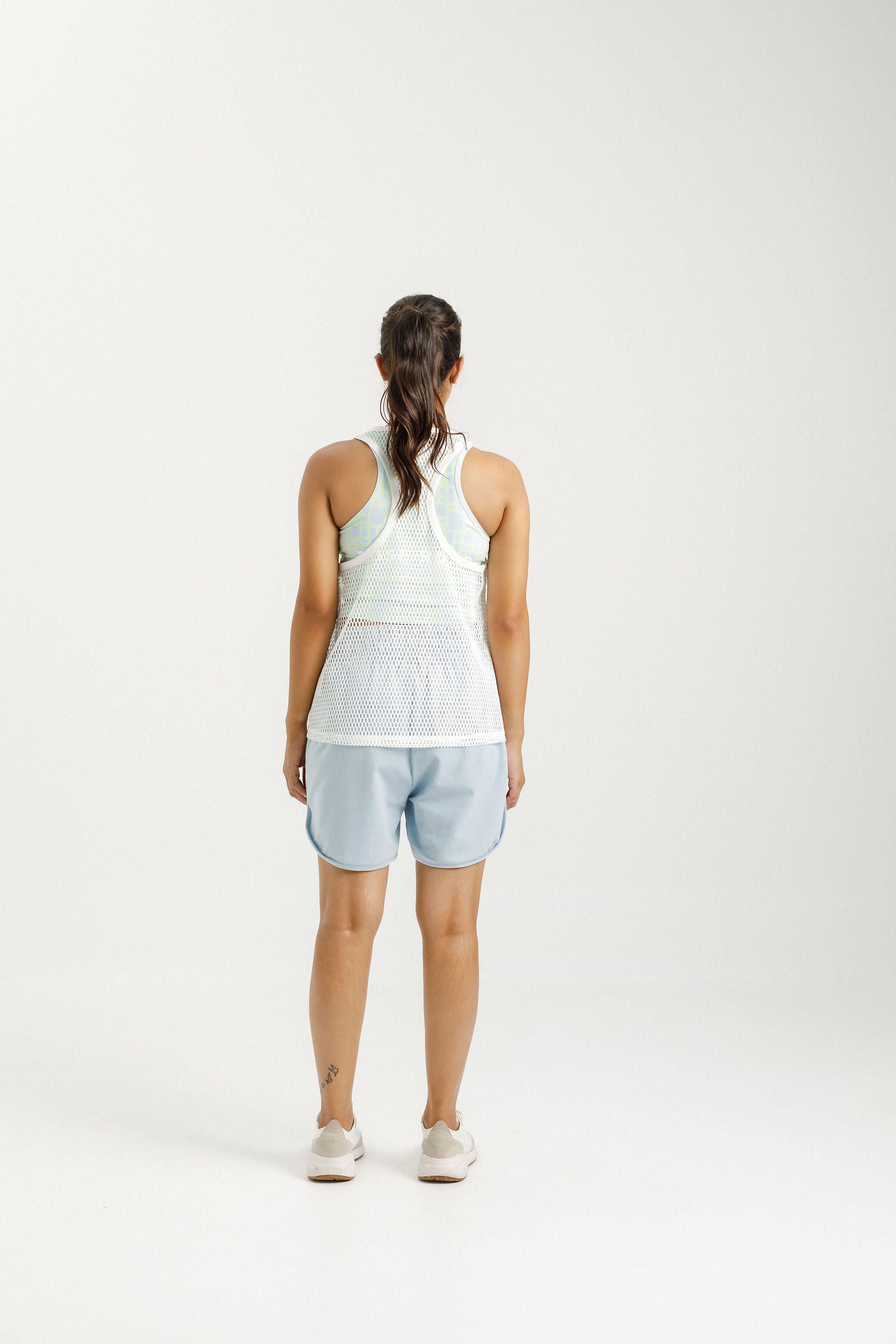 Racer Singlet | White Eyelets