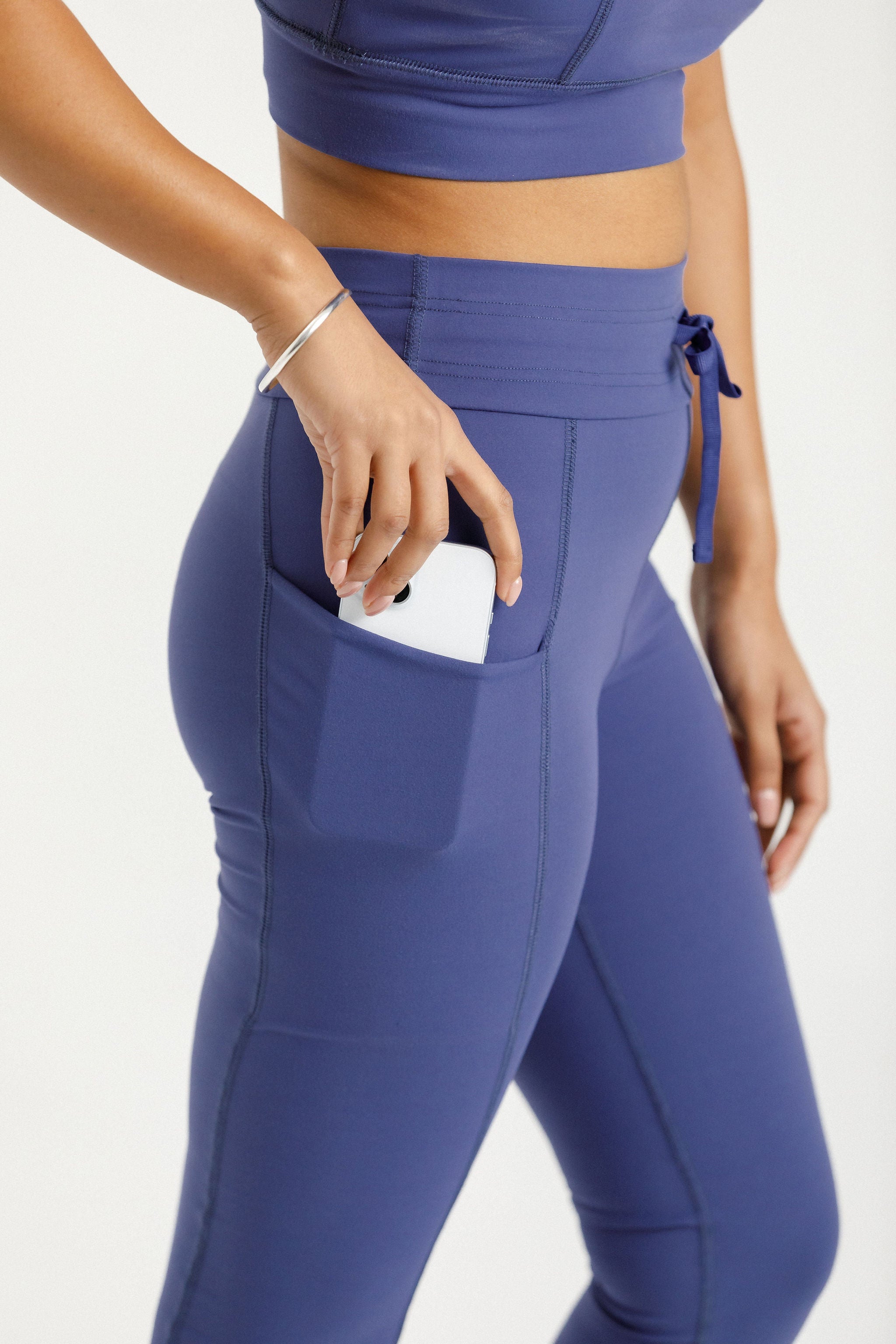 Drawstring Pocket Leggings | Hyacinth