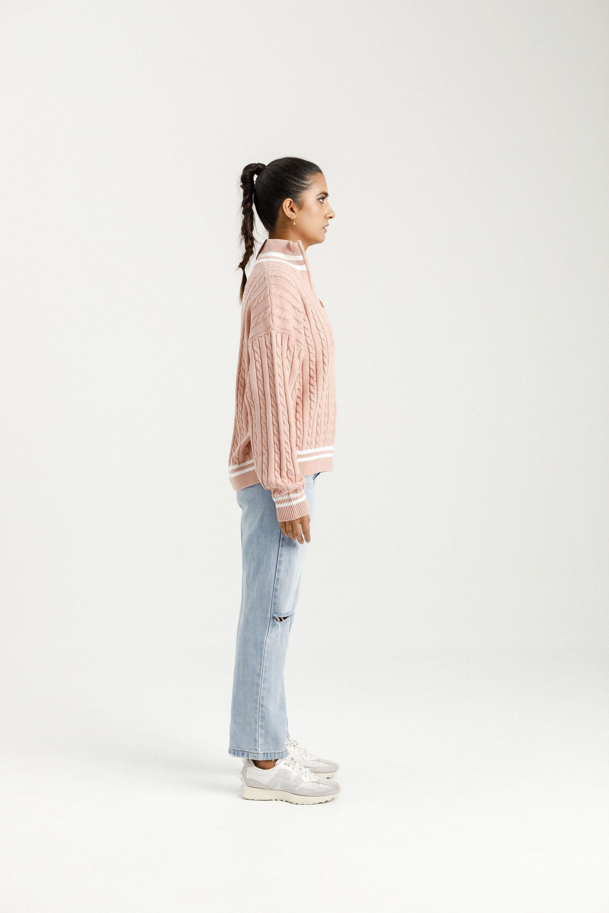 Varsity Jumper | Peach Rose