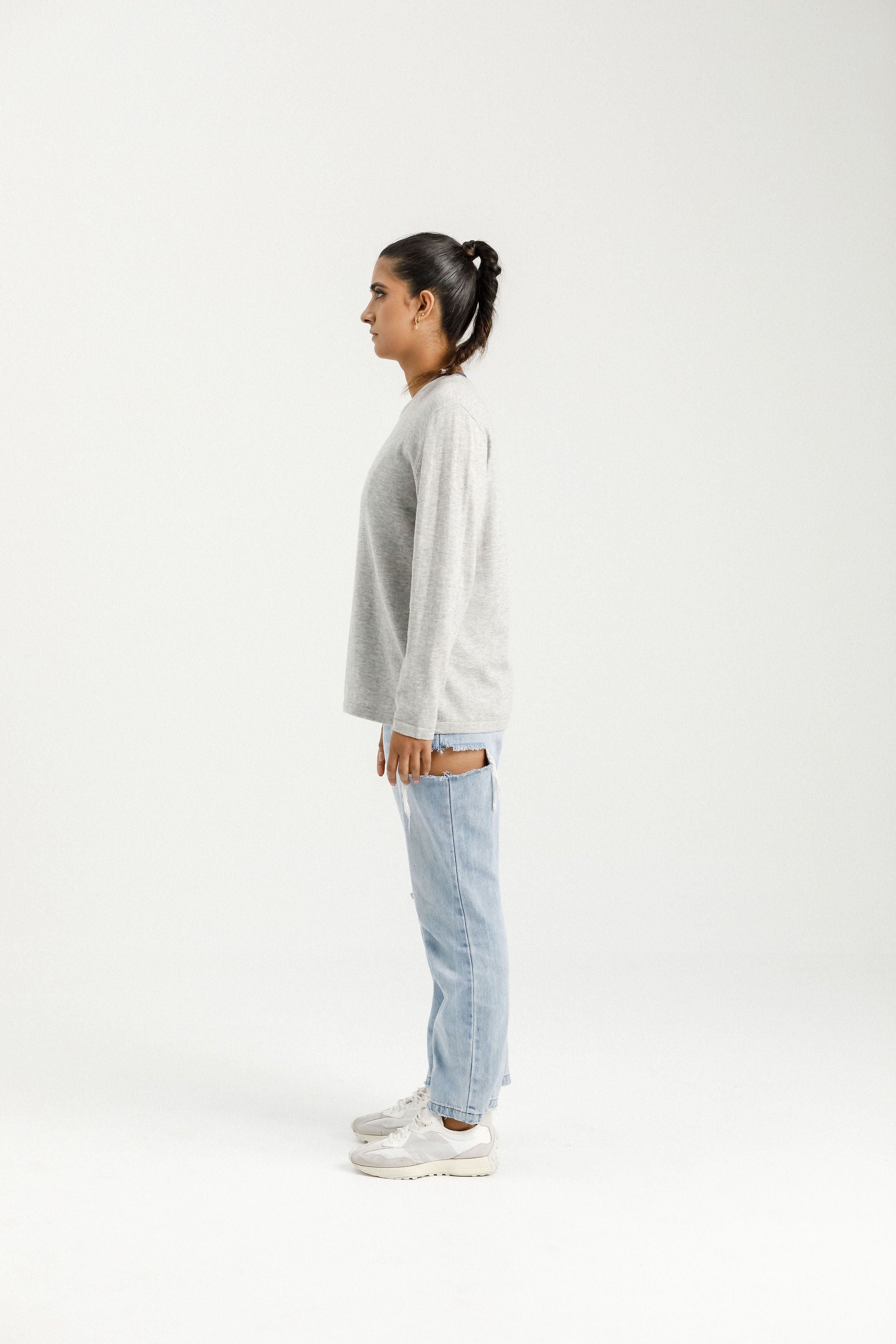 Merino Tee | Grey Marle