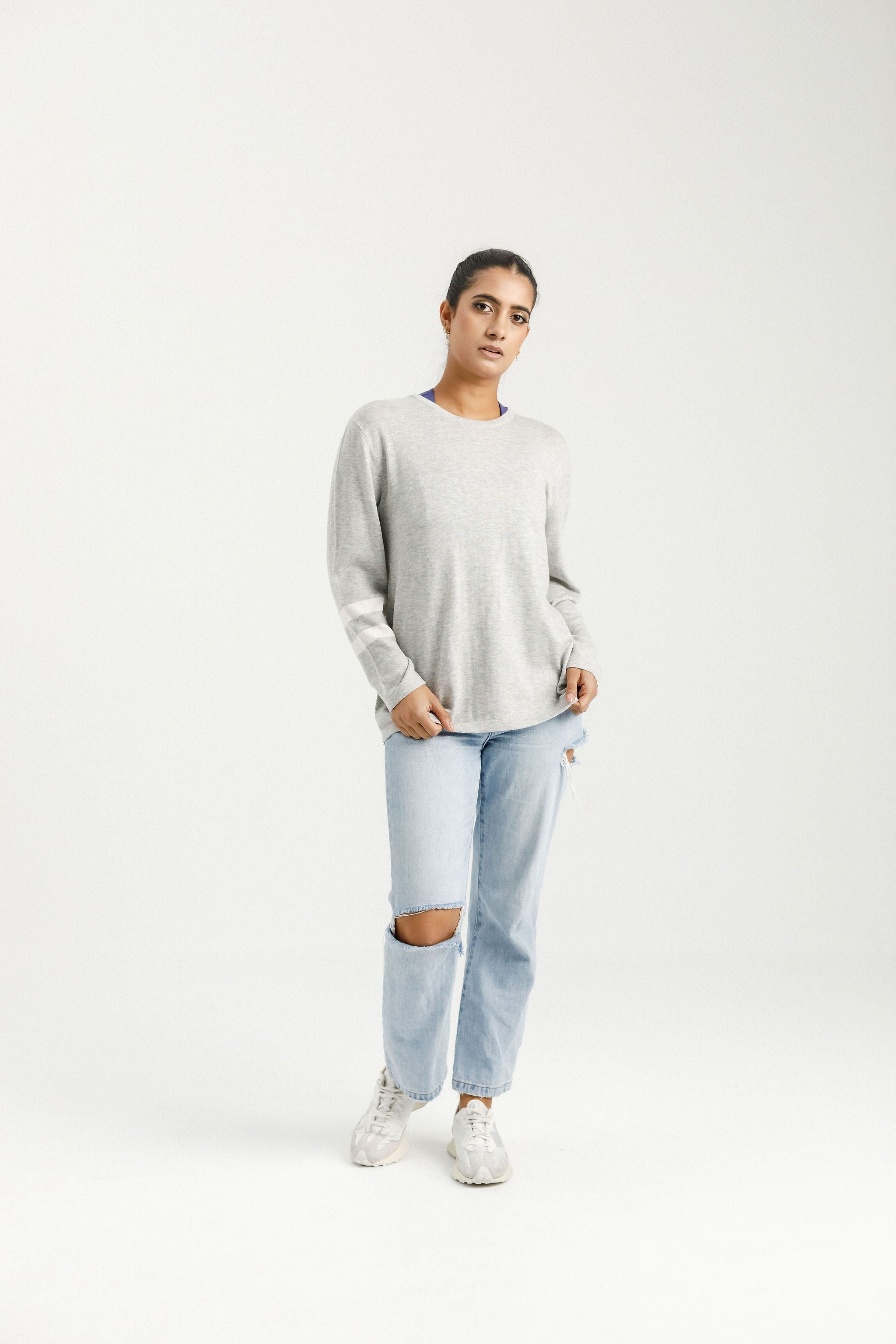 Merino Tee | Grey Marle