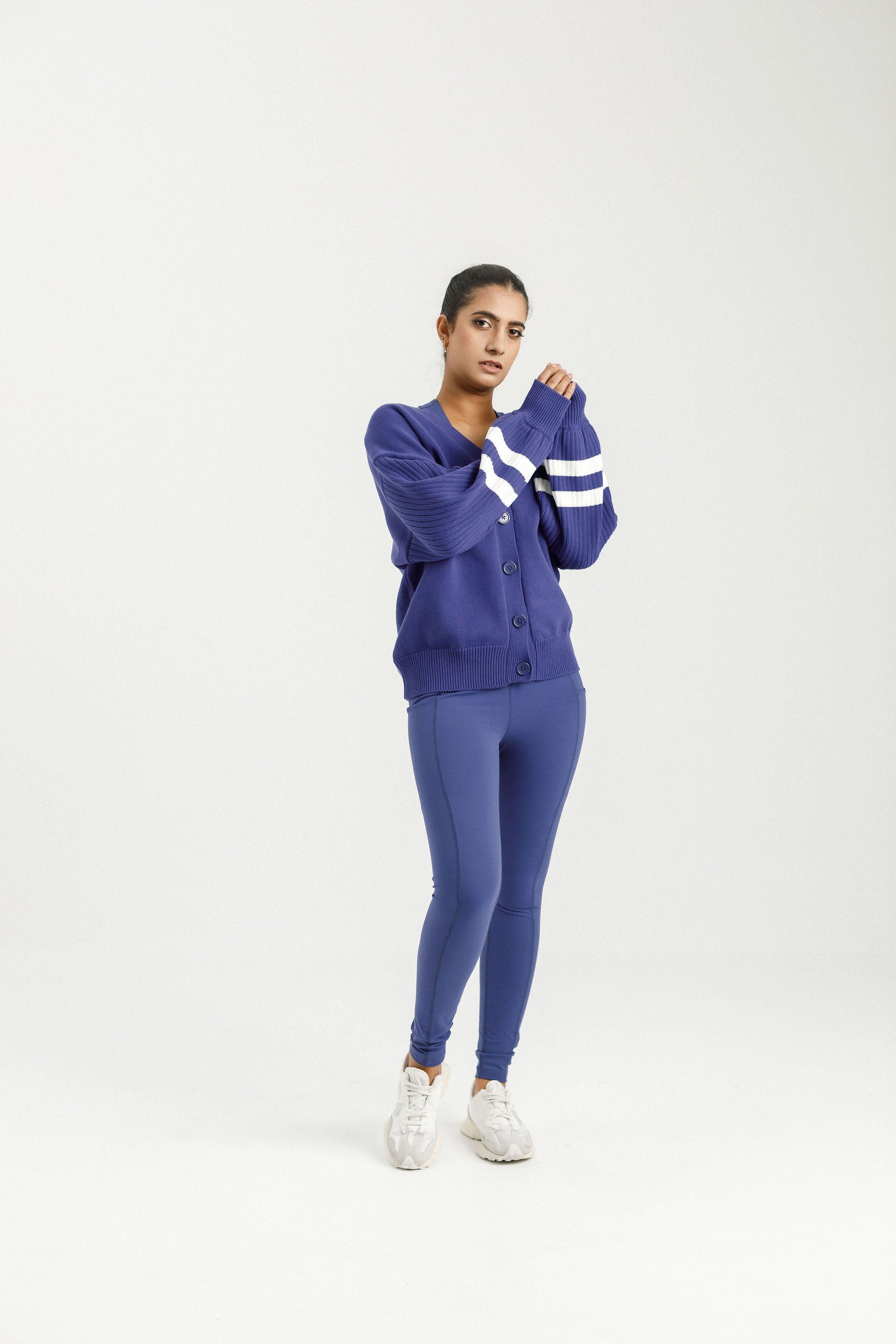 Varsity Cardi | Hyacinth