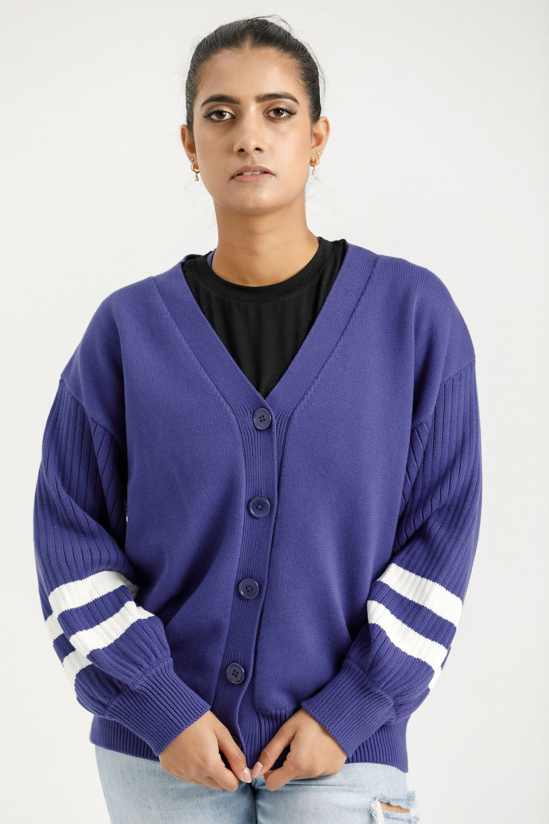 Varsity Cardi | Hyacinth