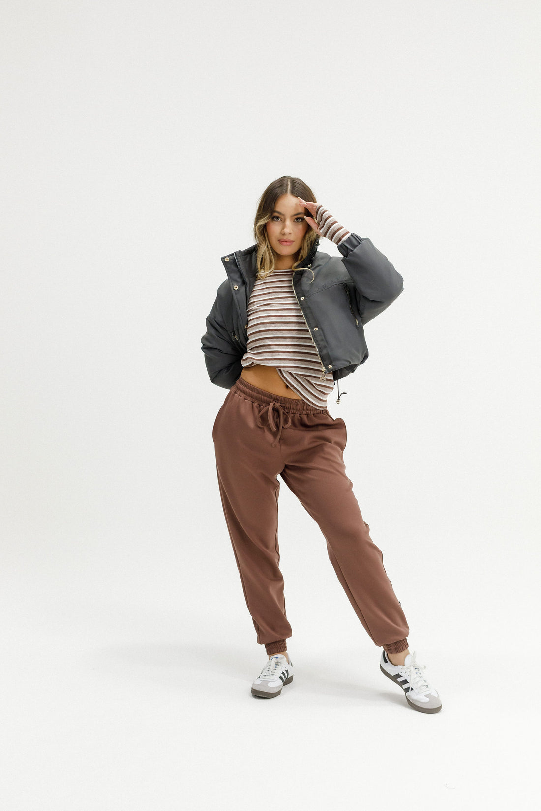 Jackson Long Sleeve | Cocoa Stripes