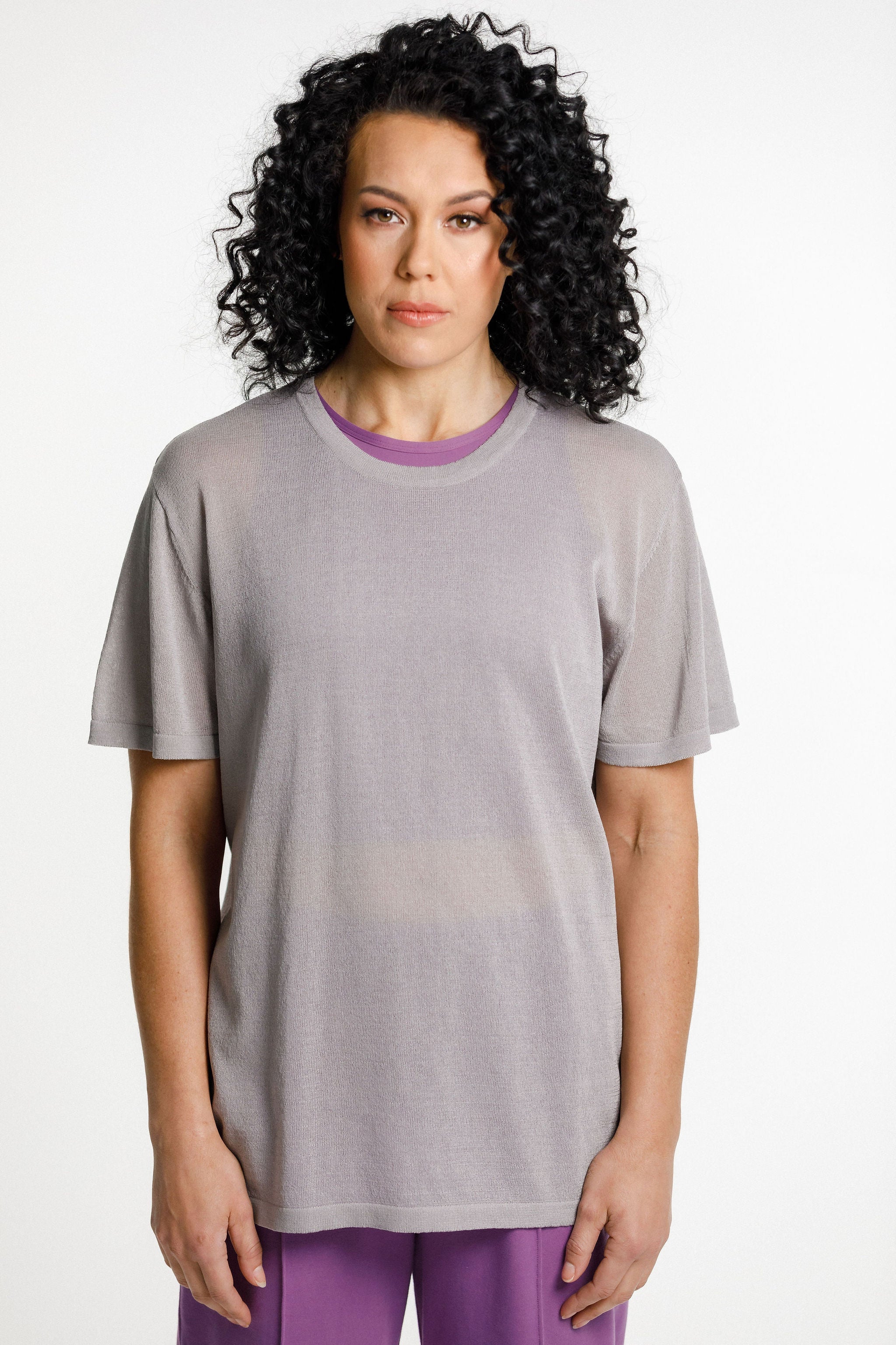 Topher Knit Tee | Sale | Pewter